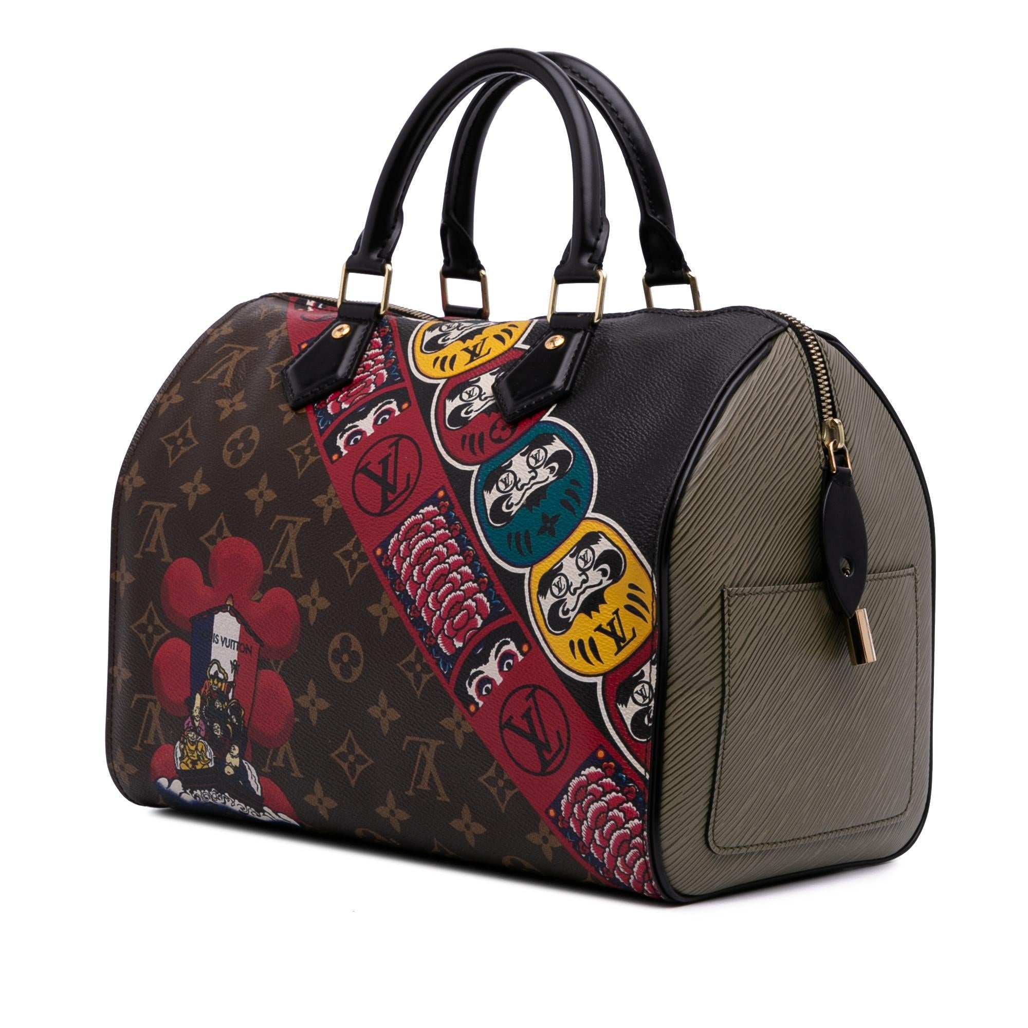 Louis Vuitton Monogram Kabuki Speedy  30