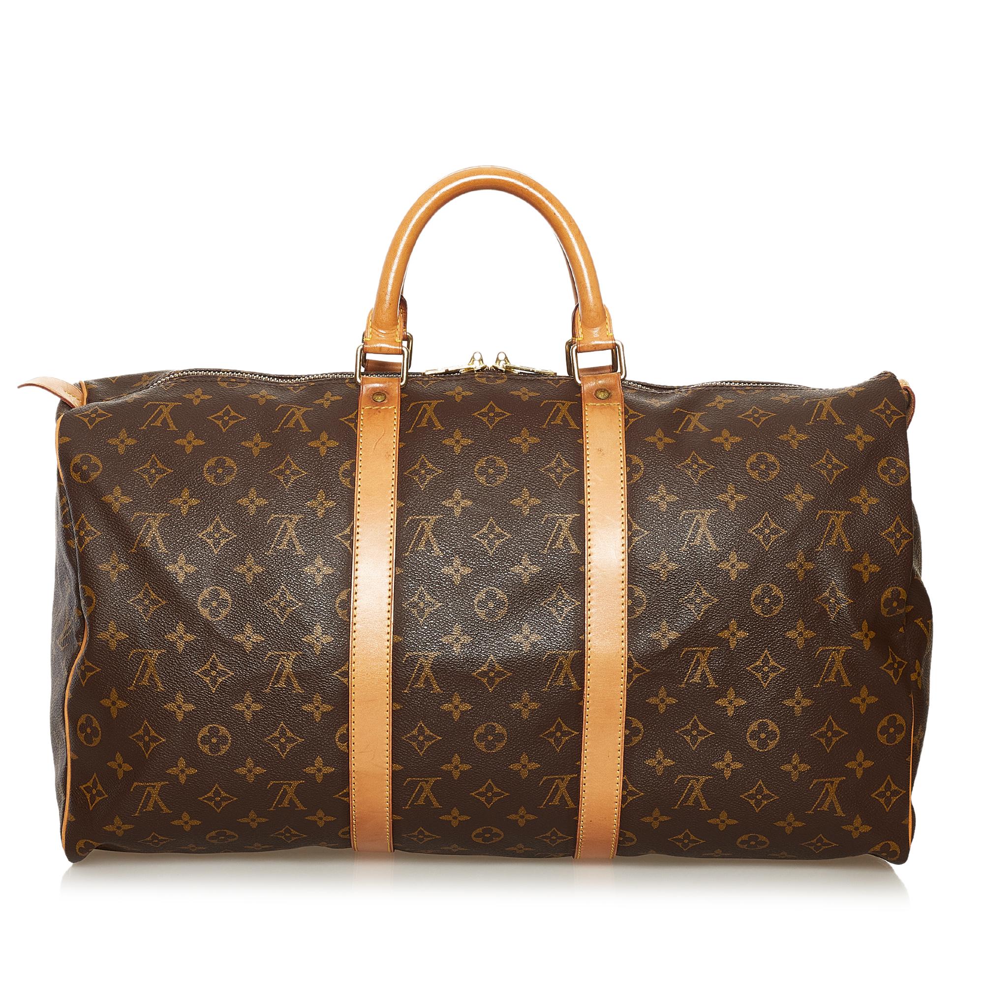 Louis Vuitton Monogram Keepall 50 (SHG-35115)