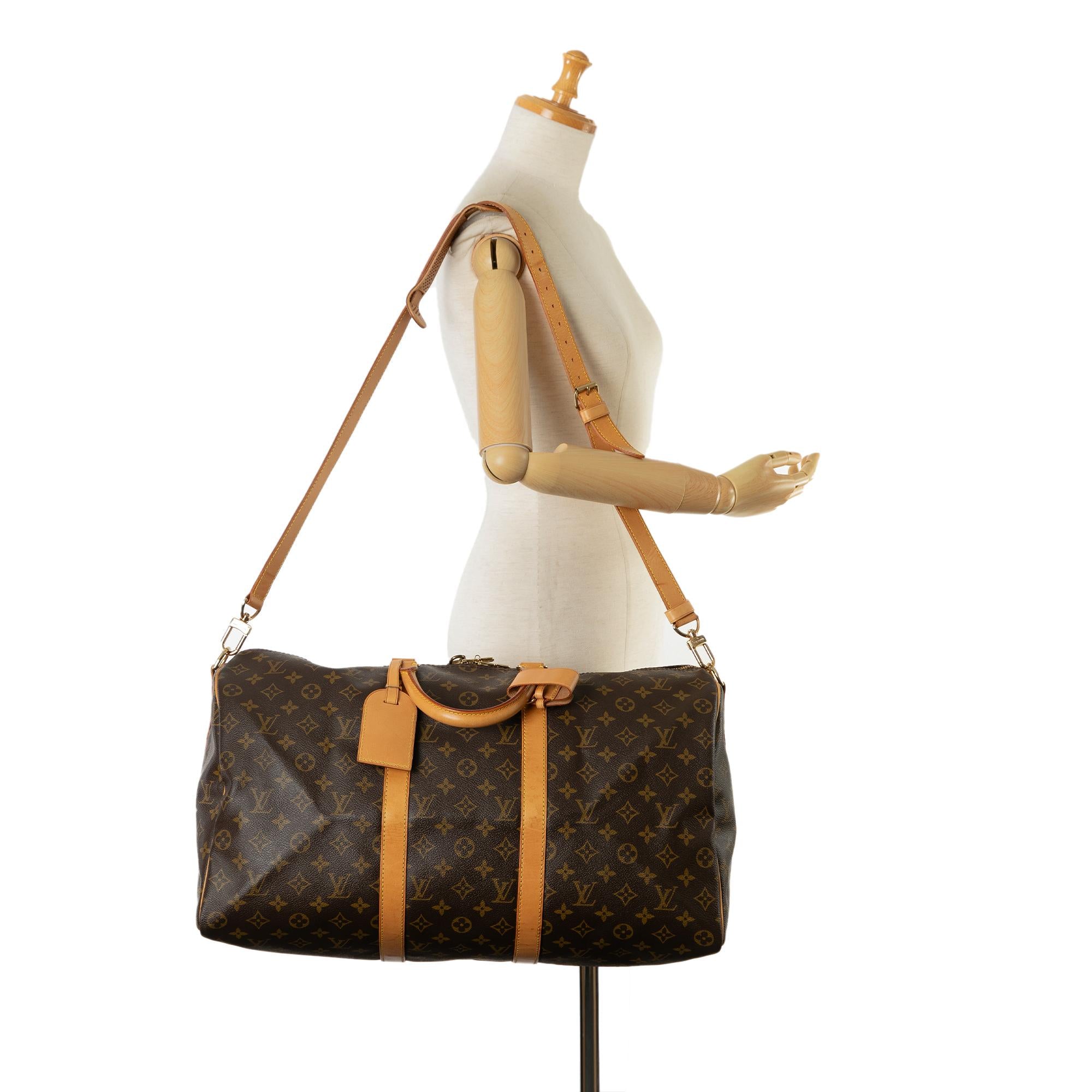 Louis Vuitton Monogram Keepall Bandouliere 50 (SHG-5Iwaz9)