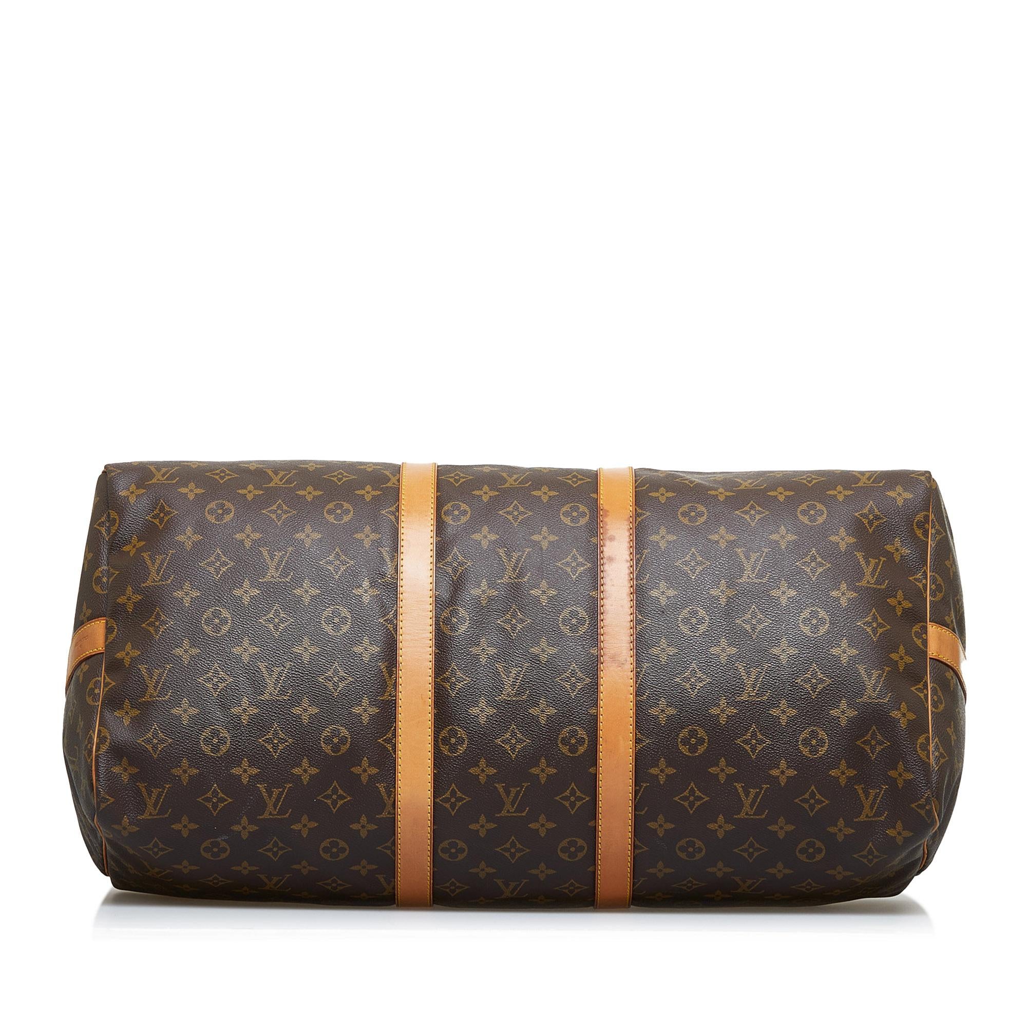 Louis Vuitton Monogram Keepall Bandouliere 55 (SHG-rXqYWS)