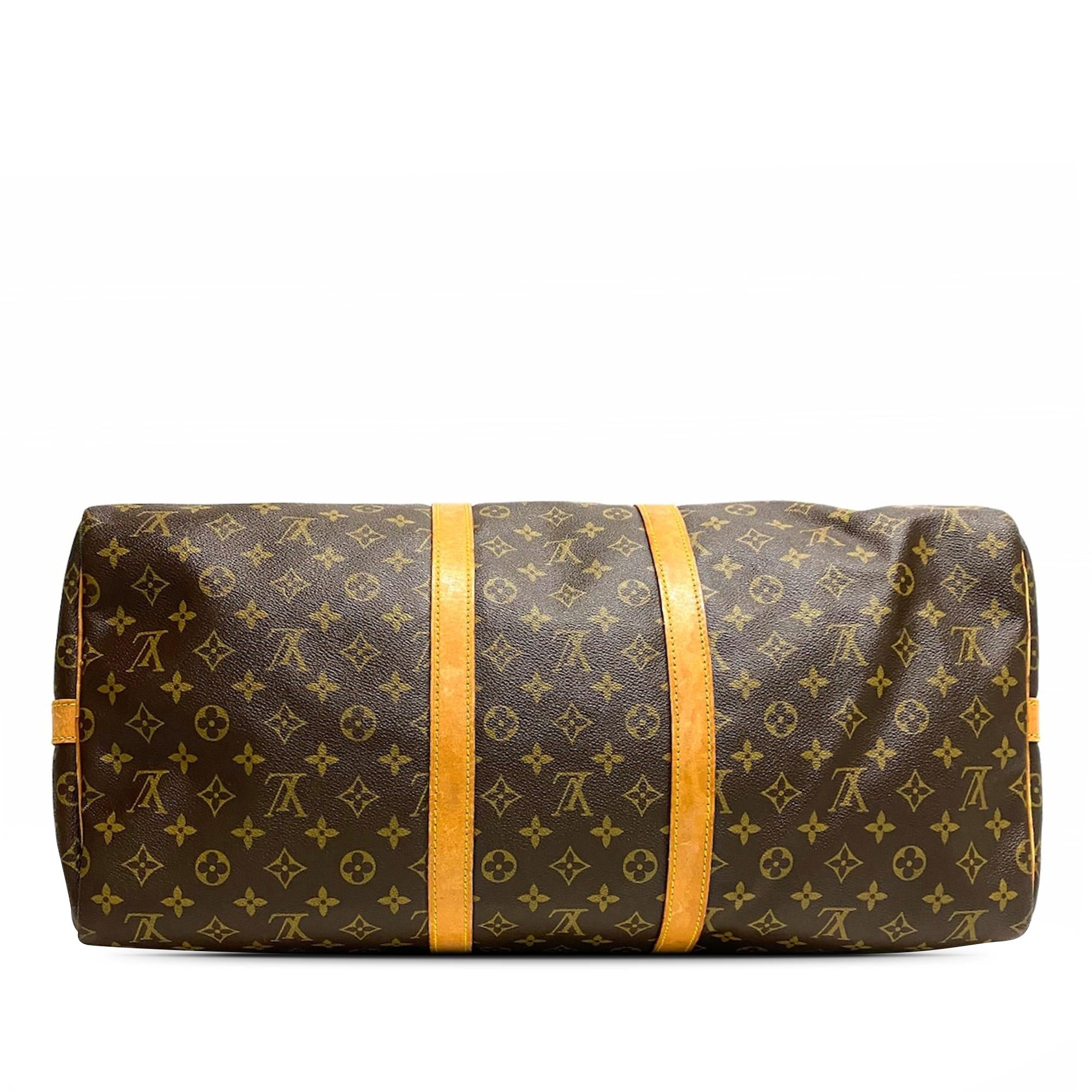 Louis Vuitton Monogram Keepall Bandouliere 55 (SHG-SMJFAd)