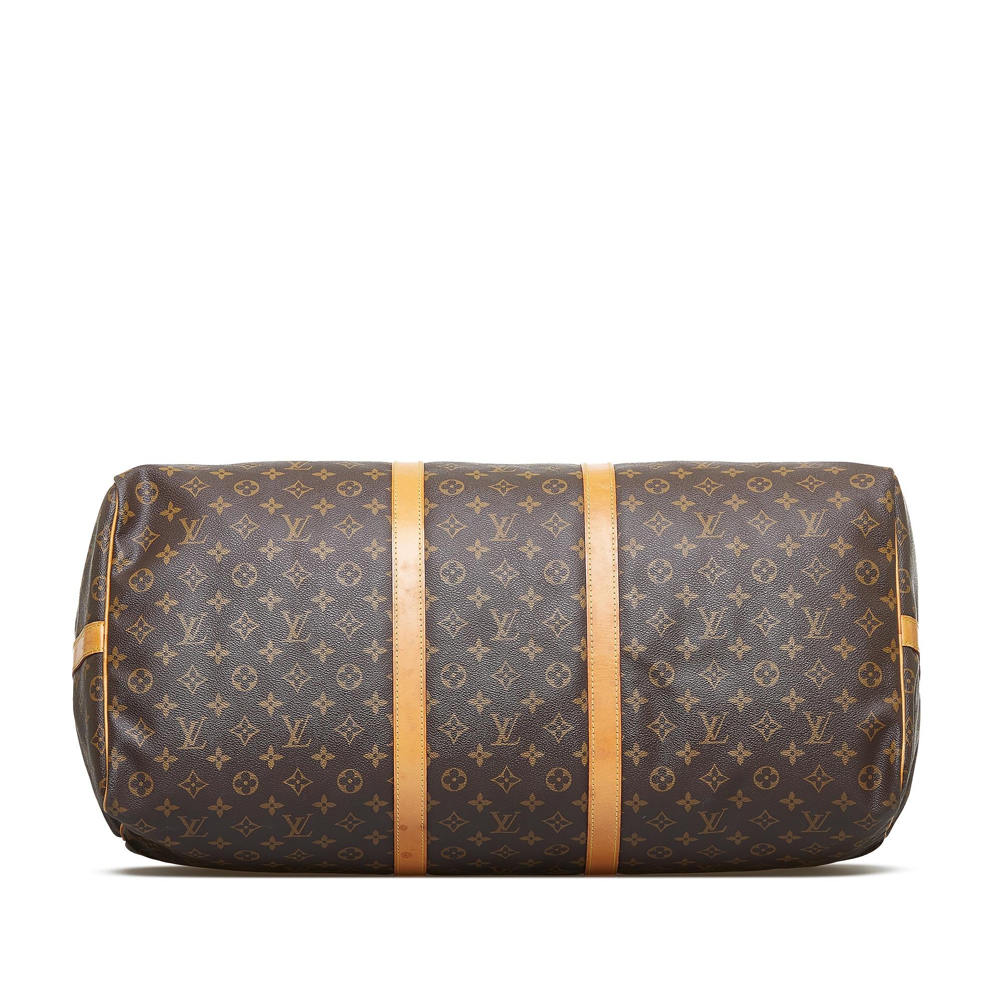 Louis Vuitton Monogram Keepall Bandouliere 60 (SHG-92Co7Q)