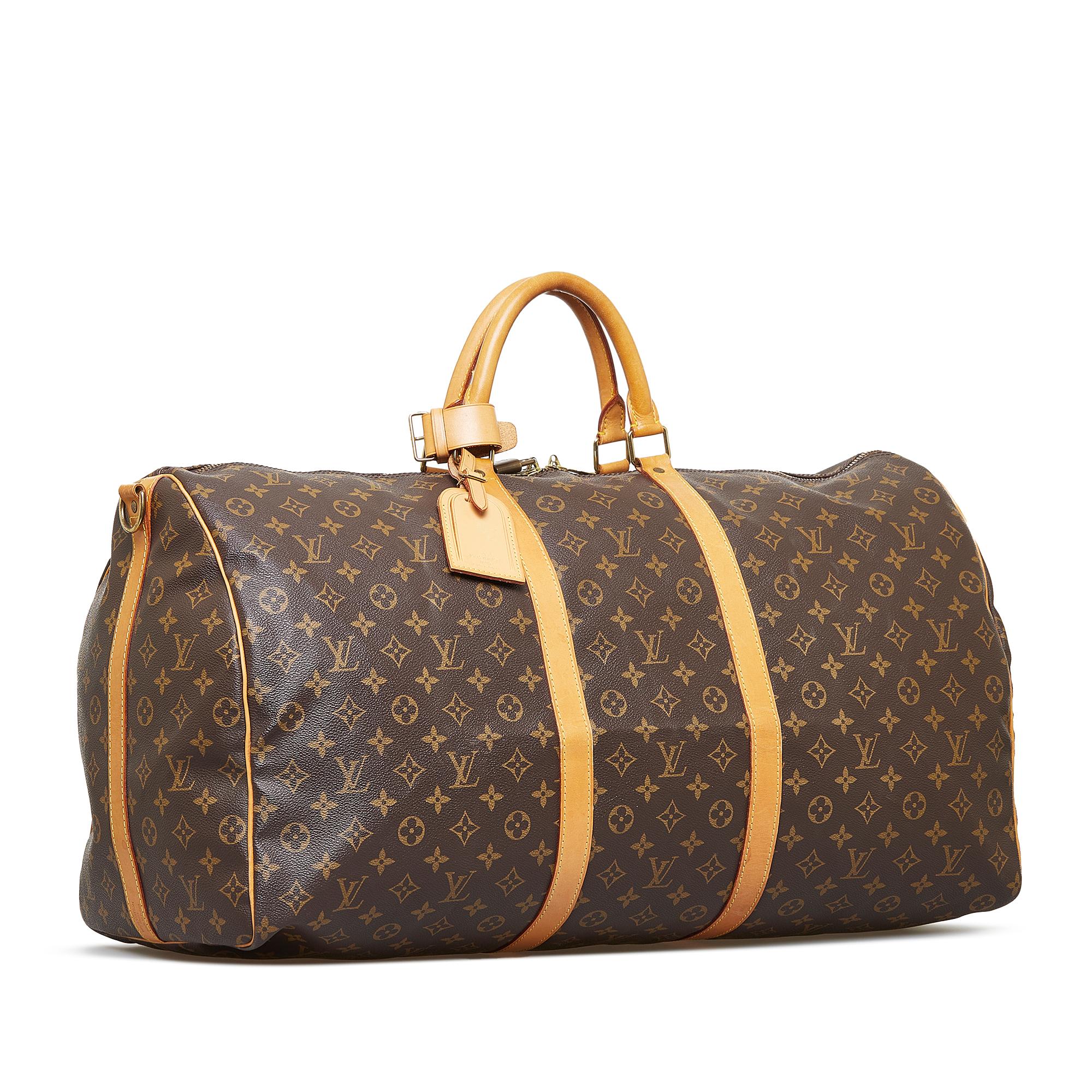 Louis Vuitton Monogram Keepall Bandouliere 60 (SHG-92Co7Q)