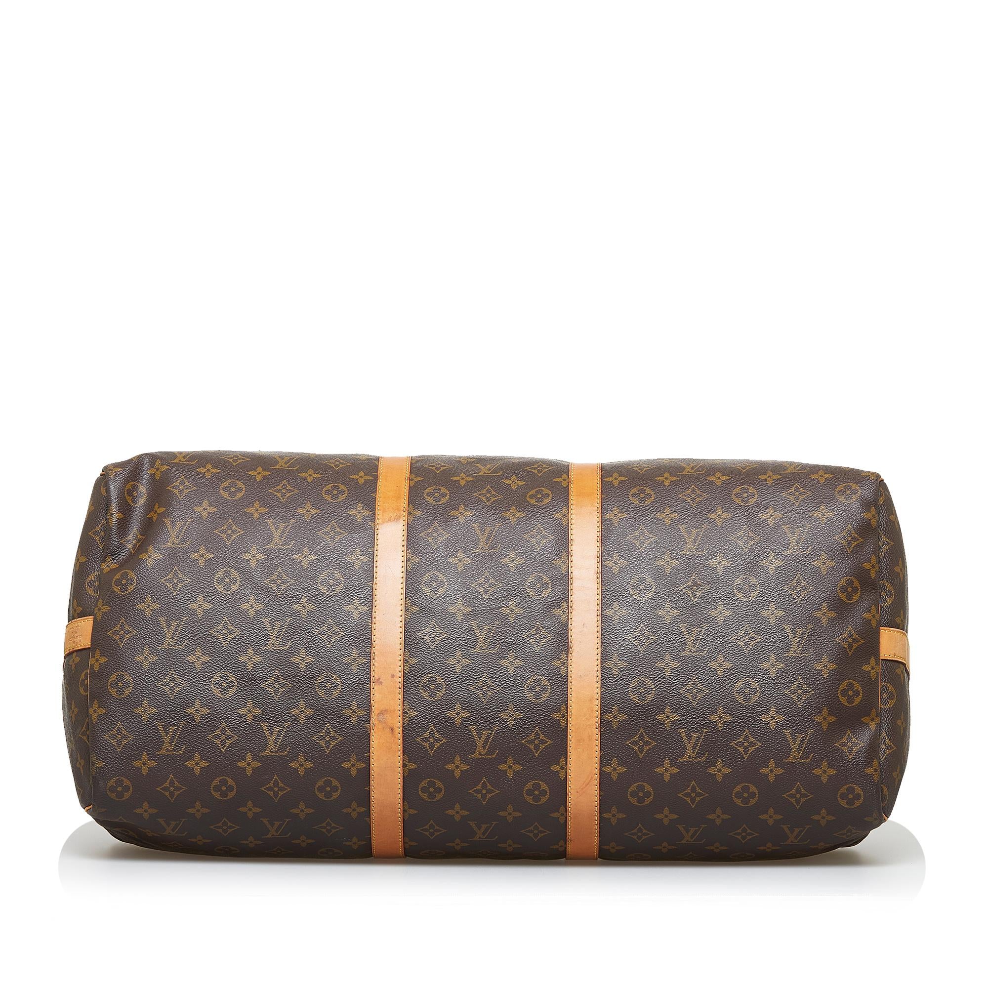 Louis Vuitton Monogram Keepall Bandouliere 60 (SHG-21A3sw)
