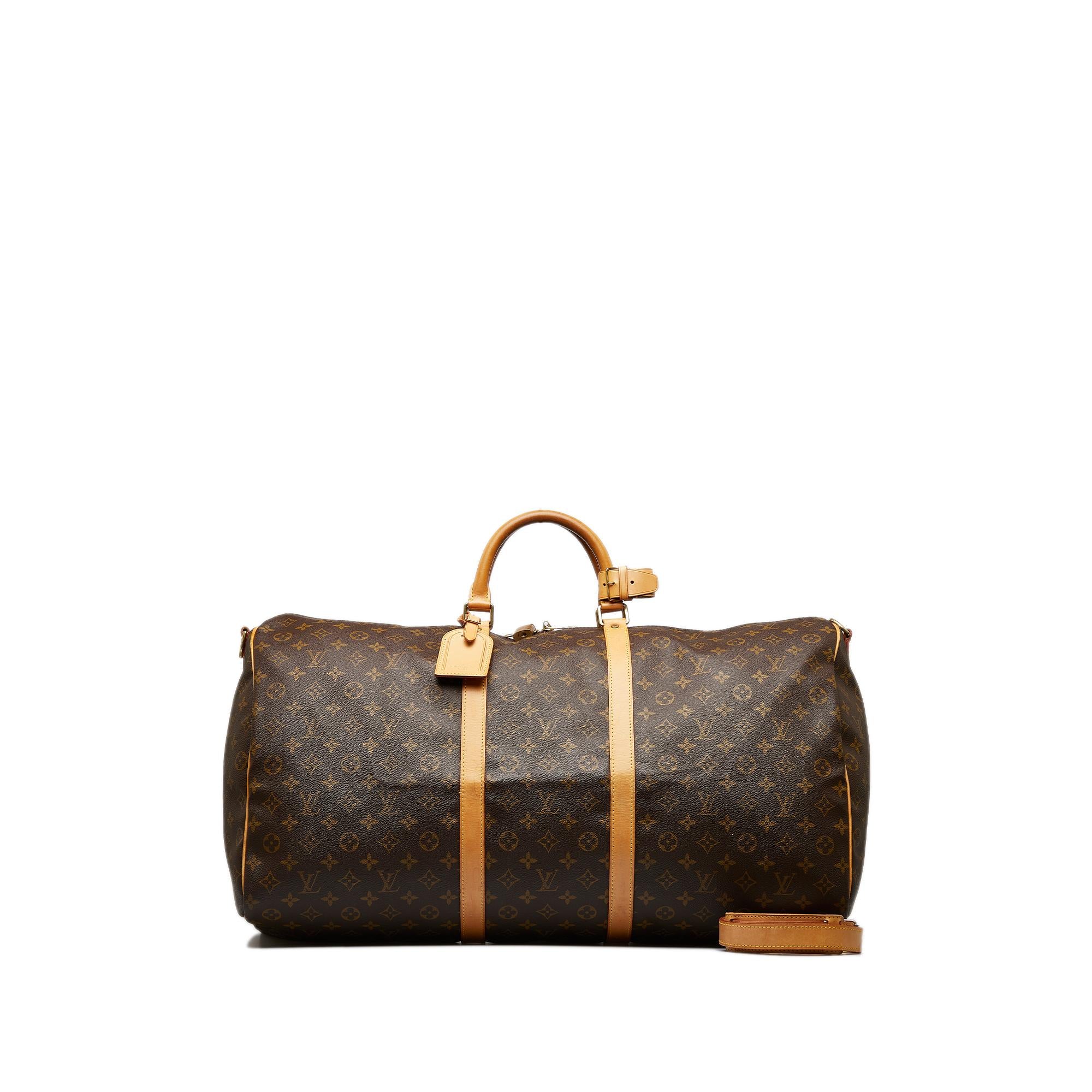 Louis Vuitton Monogram Keepall Bandouliere 60 (SHG-2og95T)