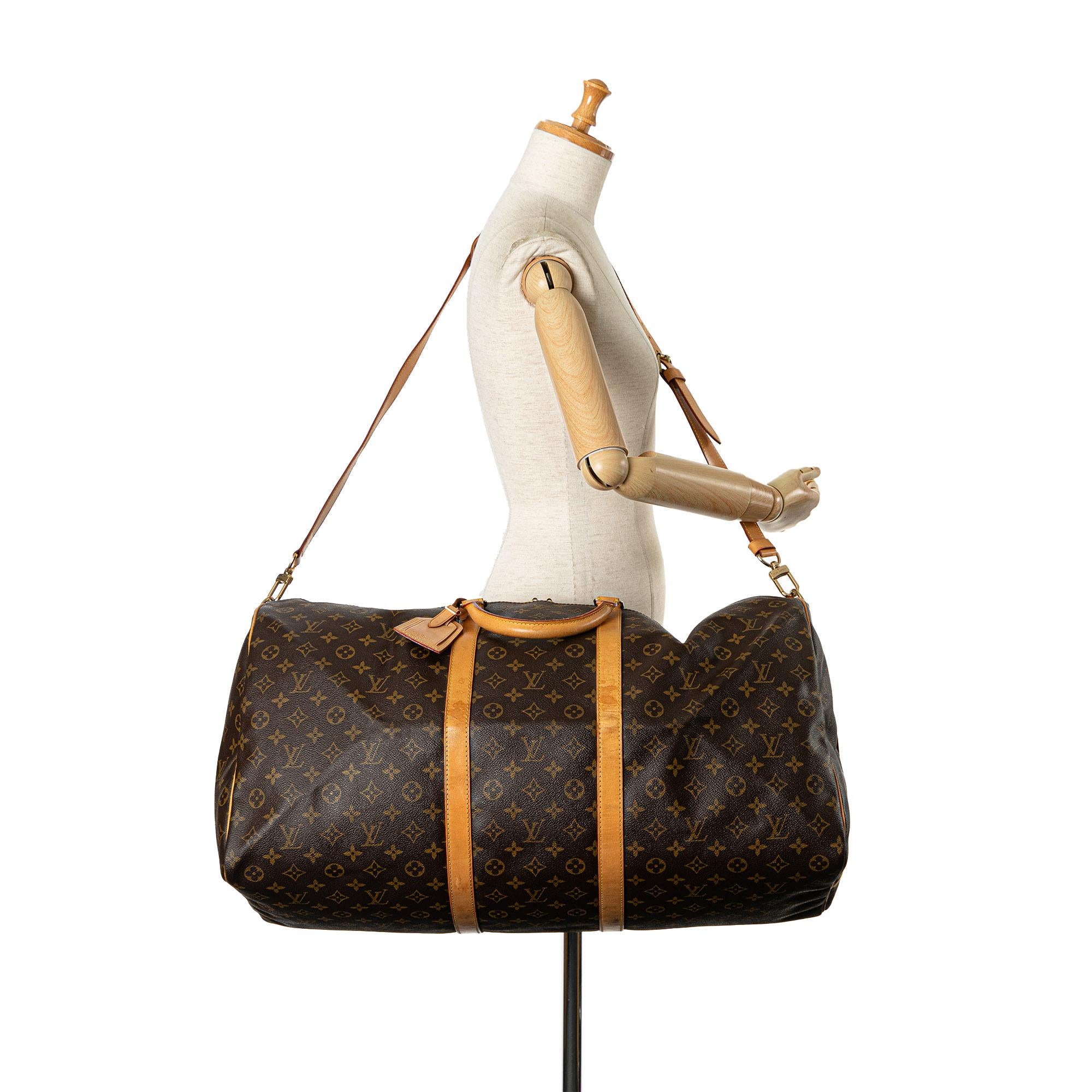 Louis Vuitton Monogram Keepall Bandouliere 60 (SHG-SMj1PM)