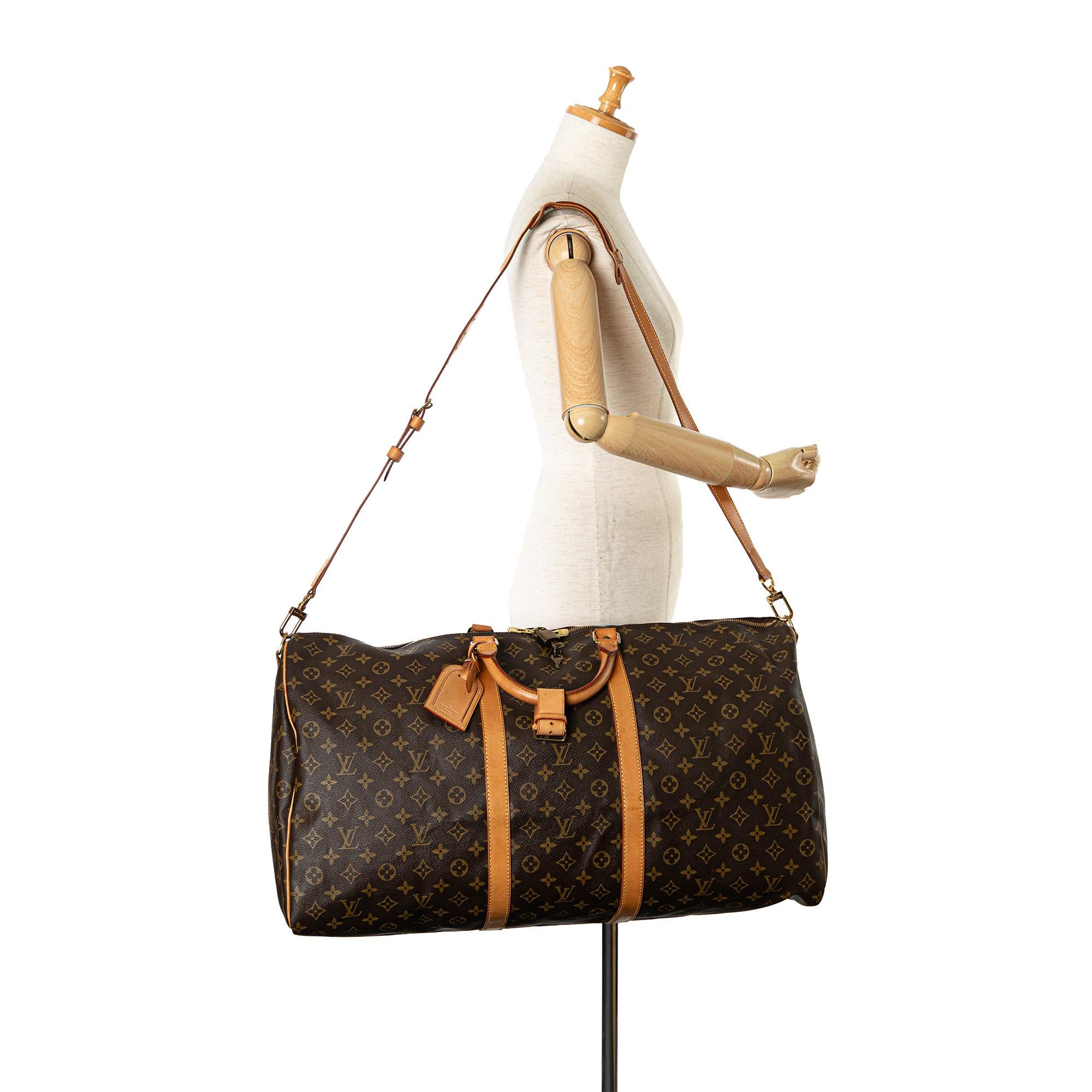 Louis Vuitton Monogram Keepall Bandouliere 60 (SHG-ST4B0r)