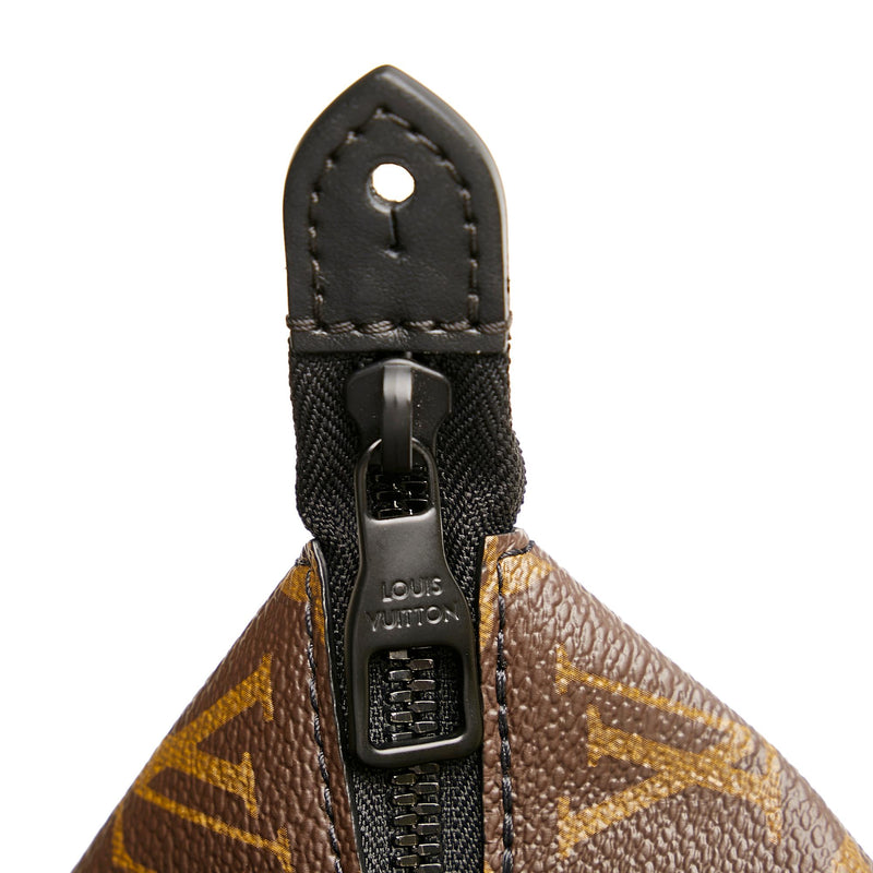 Sling Shoulder Louis Vuitton Pattern Brown Leather Bag Men LV