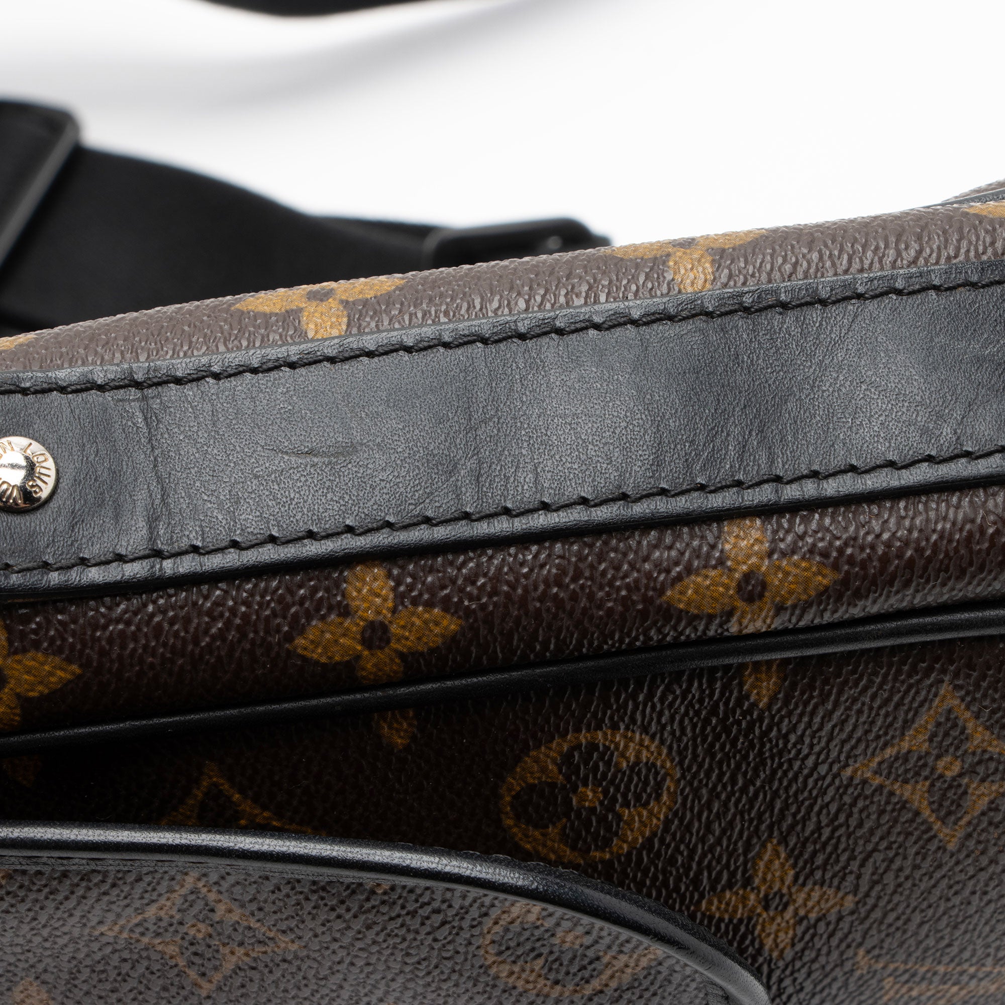 Louis Vuitton Monogram Macassar Canvas Bass PM Messenger (SHF-i6wW4R)