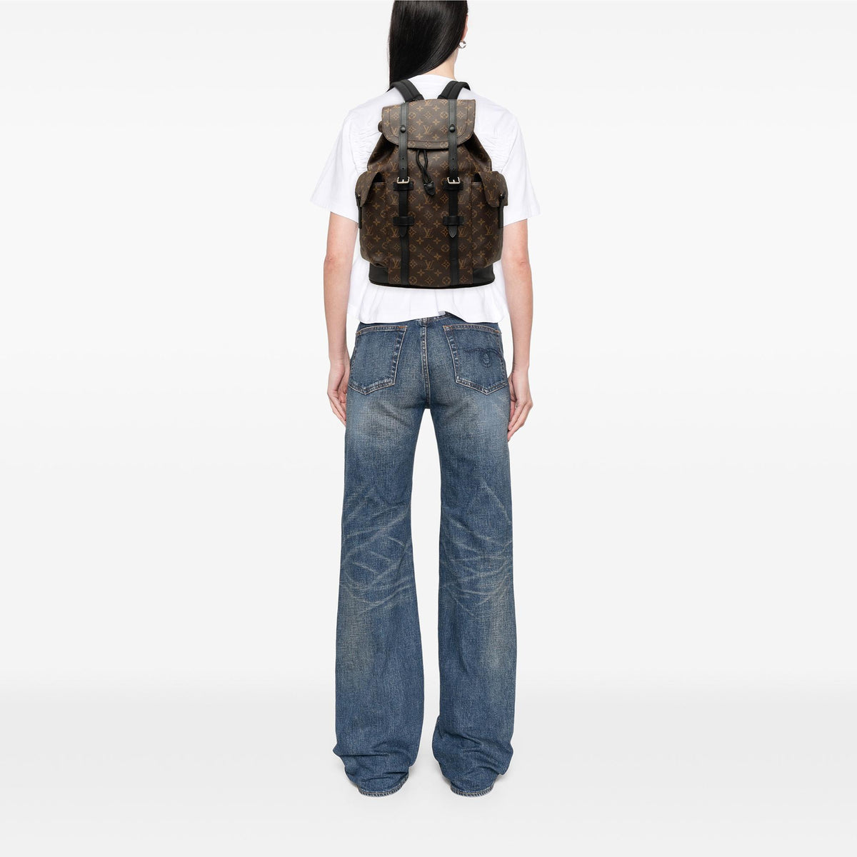 Louis Vuitton Monogram Macassar Christopher Backpack MM