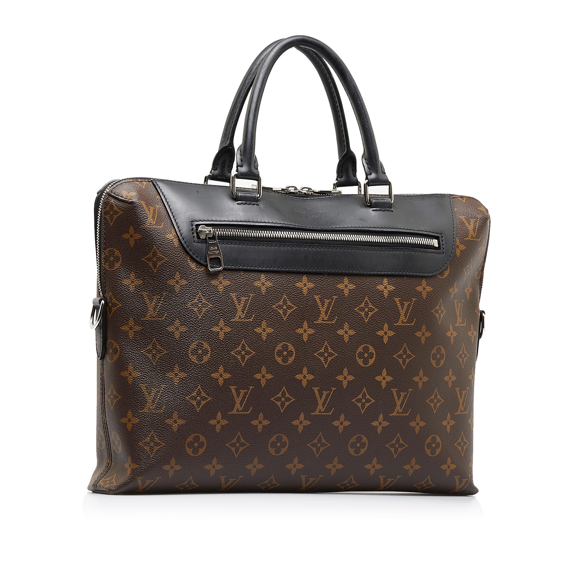 Louis Vuitton Monogram Macassar Porte Documents Jour NM (SHG-YTFYZj)