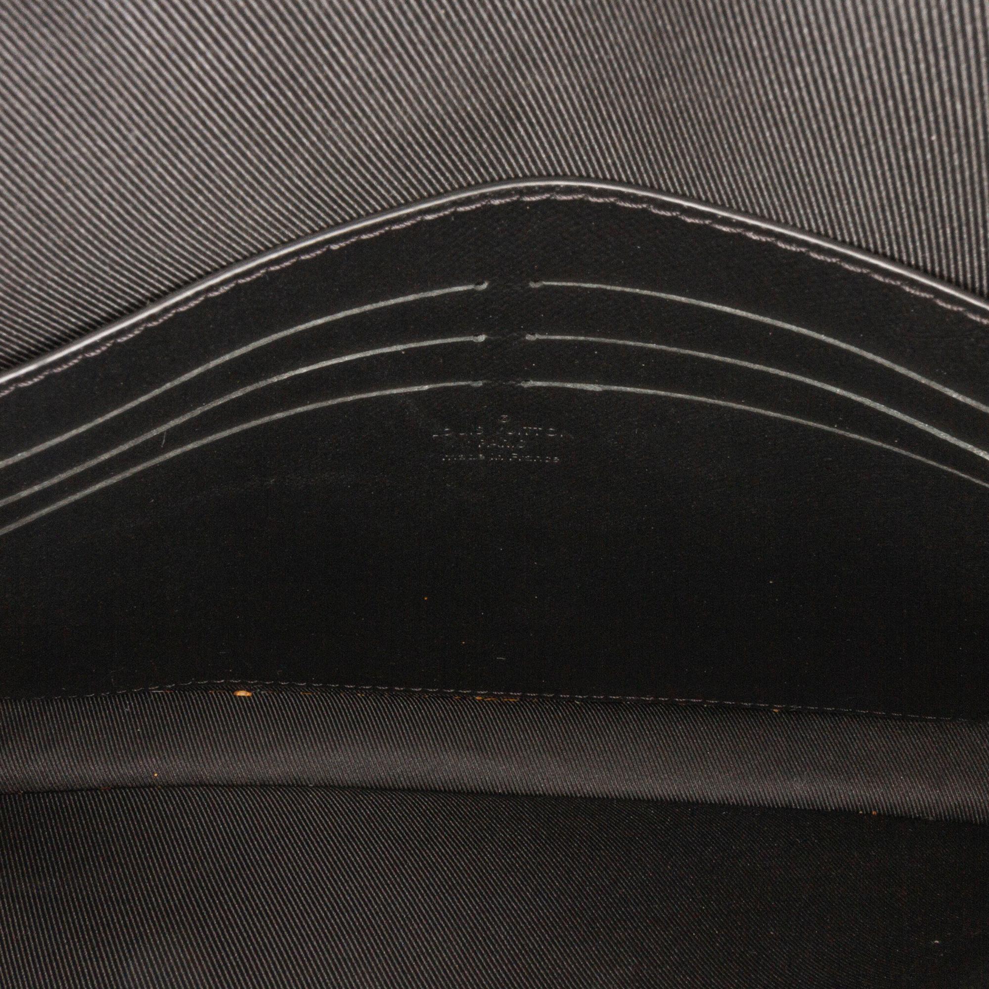 Louis Vuitton Monogram Macassar S Lock A4 Pouch (SHG-7uwojo)