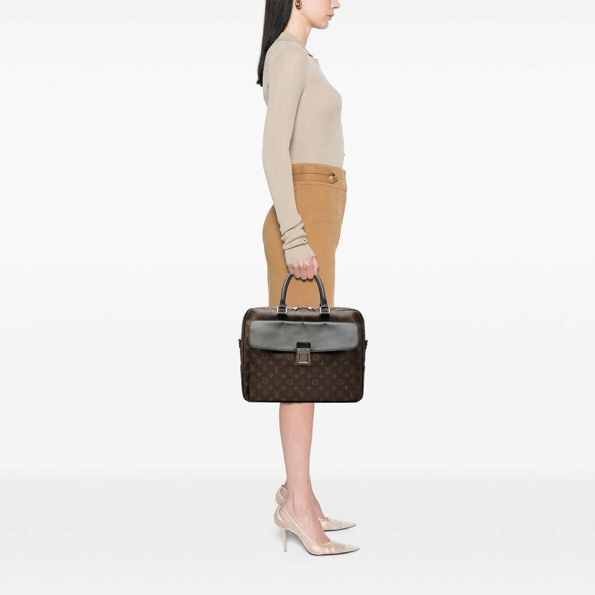 Louis Vuitton Monogram Macassar Soft Briefcase