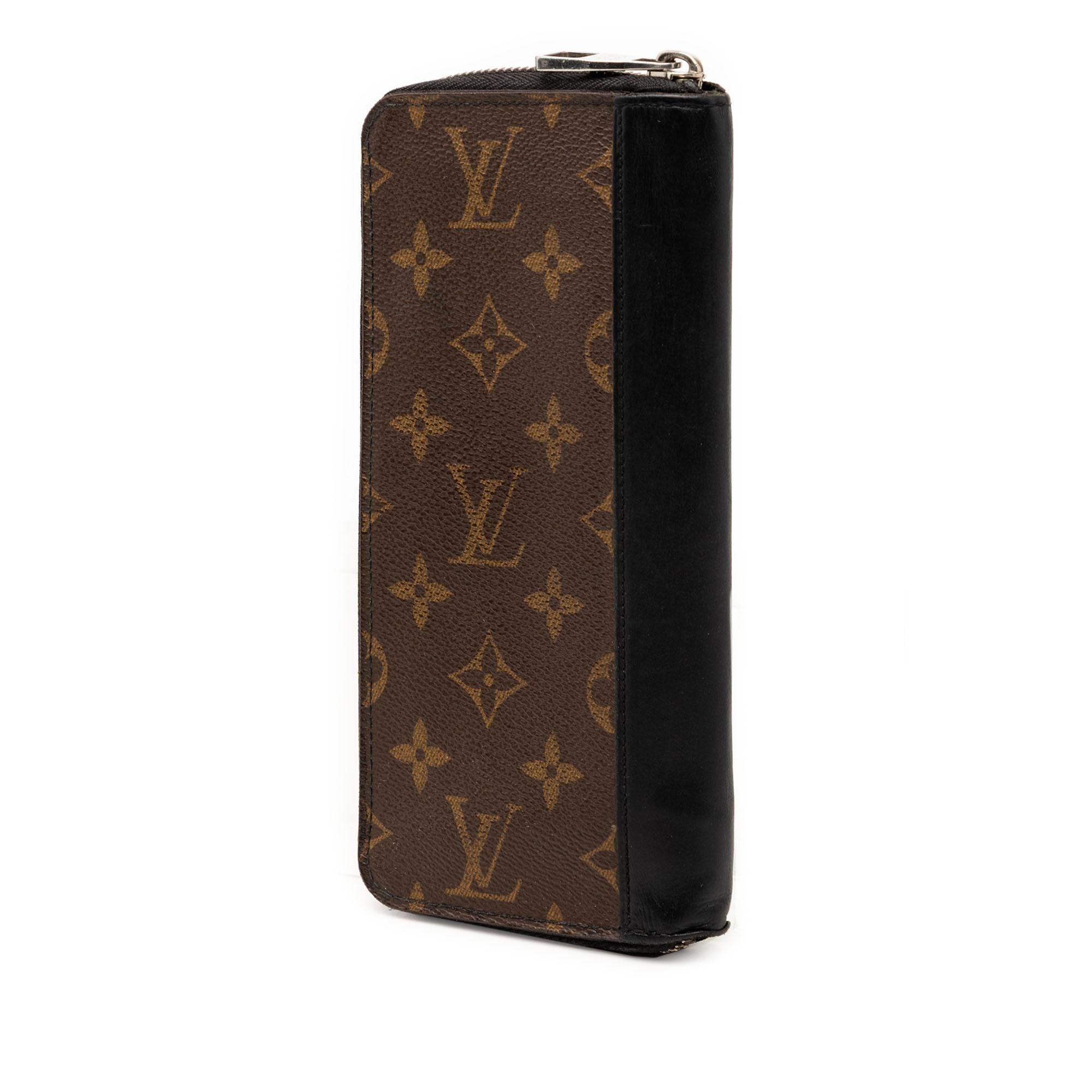 Louis Vuitton Monogram Macassar Vertical Zippy Wallet
