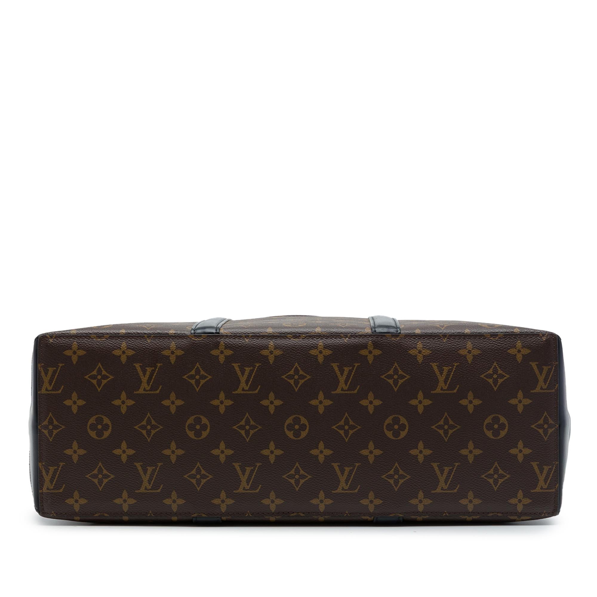 Louis Vuitton Monogram Macassar Weekend Tote GM