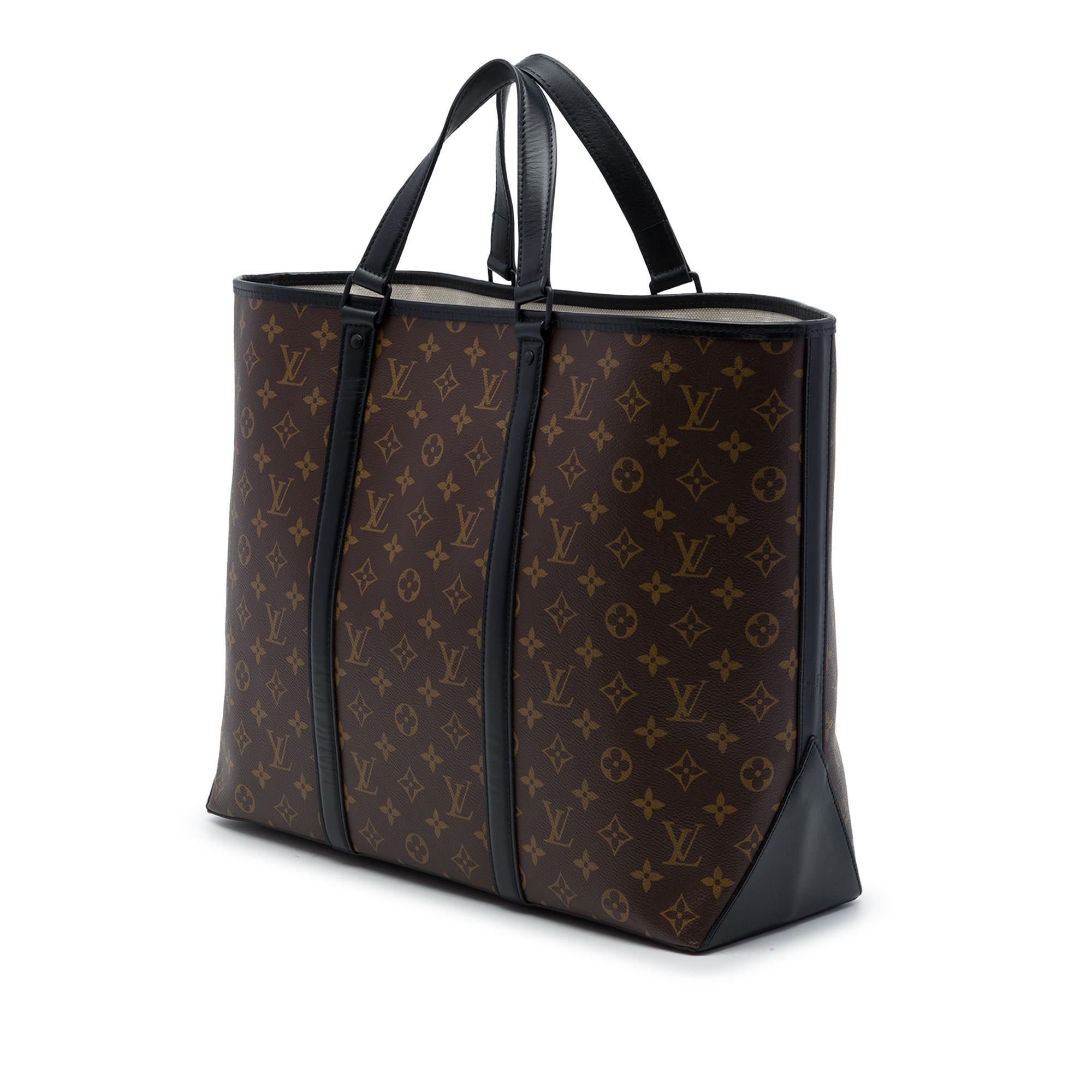 Louis Vuitton Monogram Macassar Weekend Tote GM