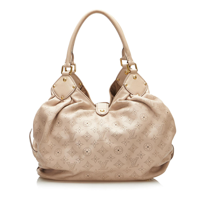 Louis Vuitton Brown Monogram Mahina Leather Large Bag