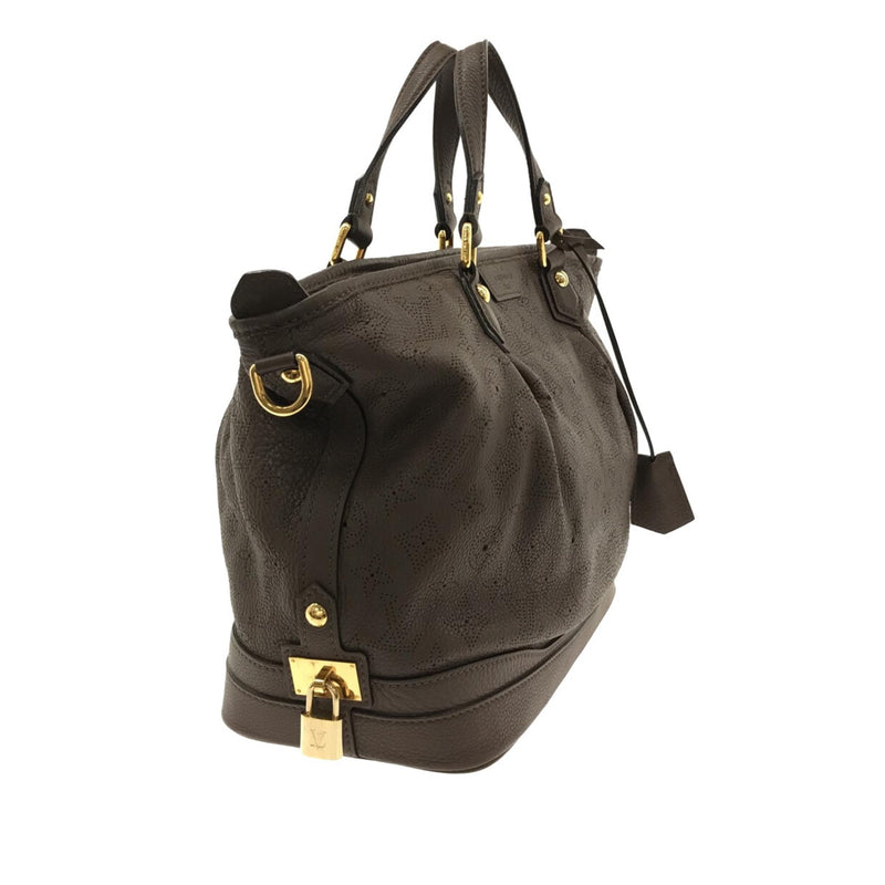 Louis Vuitton Black Leather Monogram Mahina Stellar PM Handbag