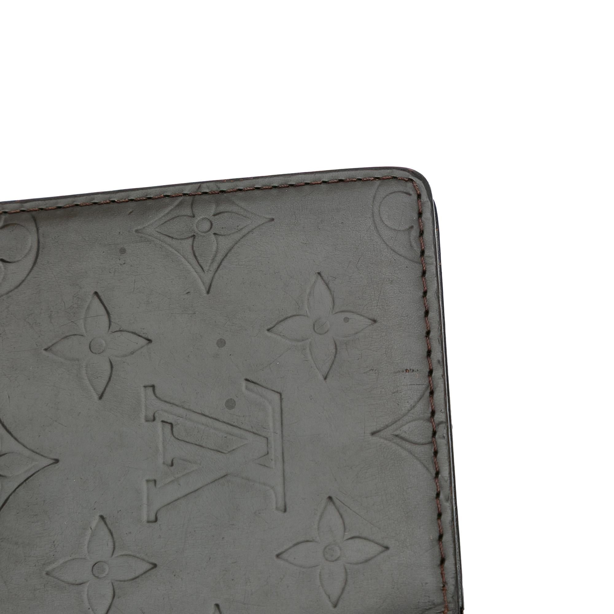 Louis Vuitton Monogram Mat Brazza Bifold Long Wallet