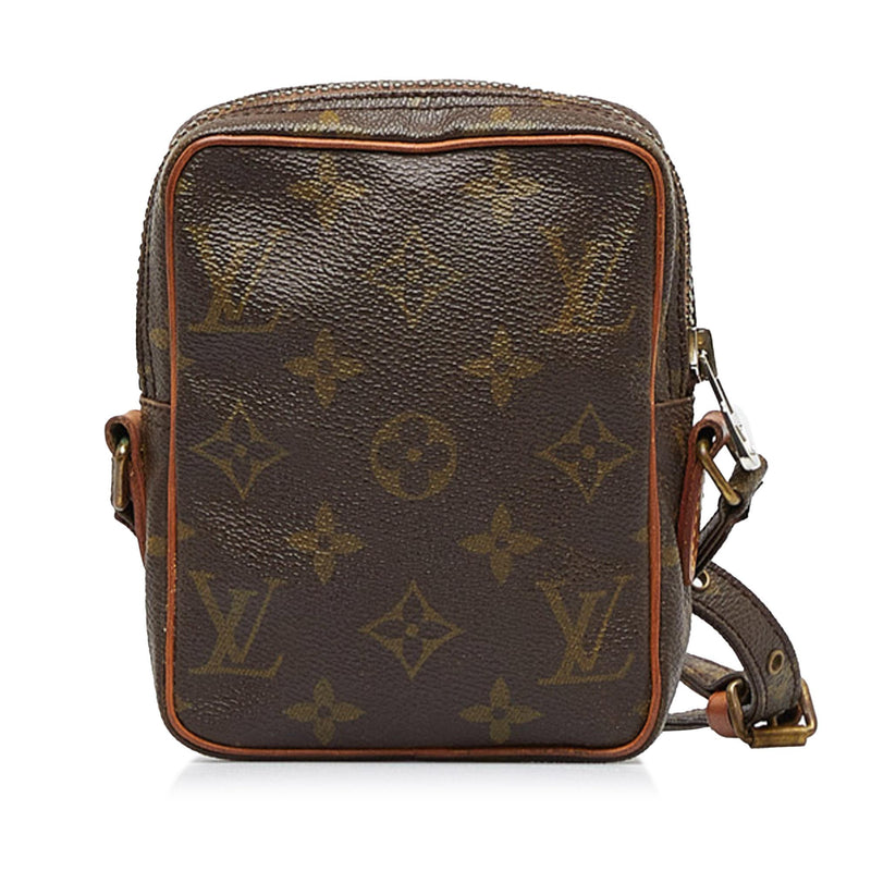 Louis+Vuitton+Danube+Shoulder+Bag+Mini+Brown+Canvas for sale online