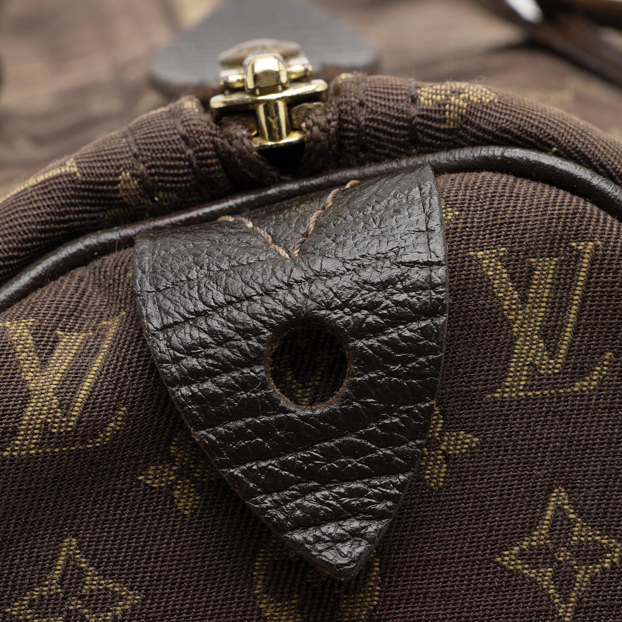 Louis Vuitton Monogram Mini Lin Speedy 30 Satchel (SHF-XD8FwF)