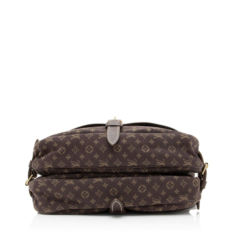 Louis Vuitton Monogram Mini Lin Saumur 30 Messenger Bag (SHF-S99Fys)