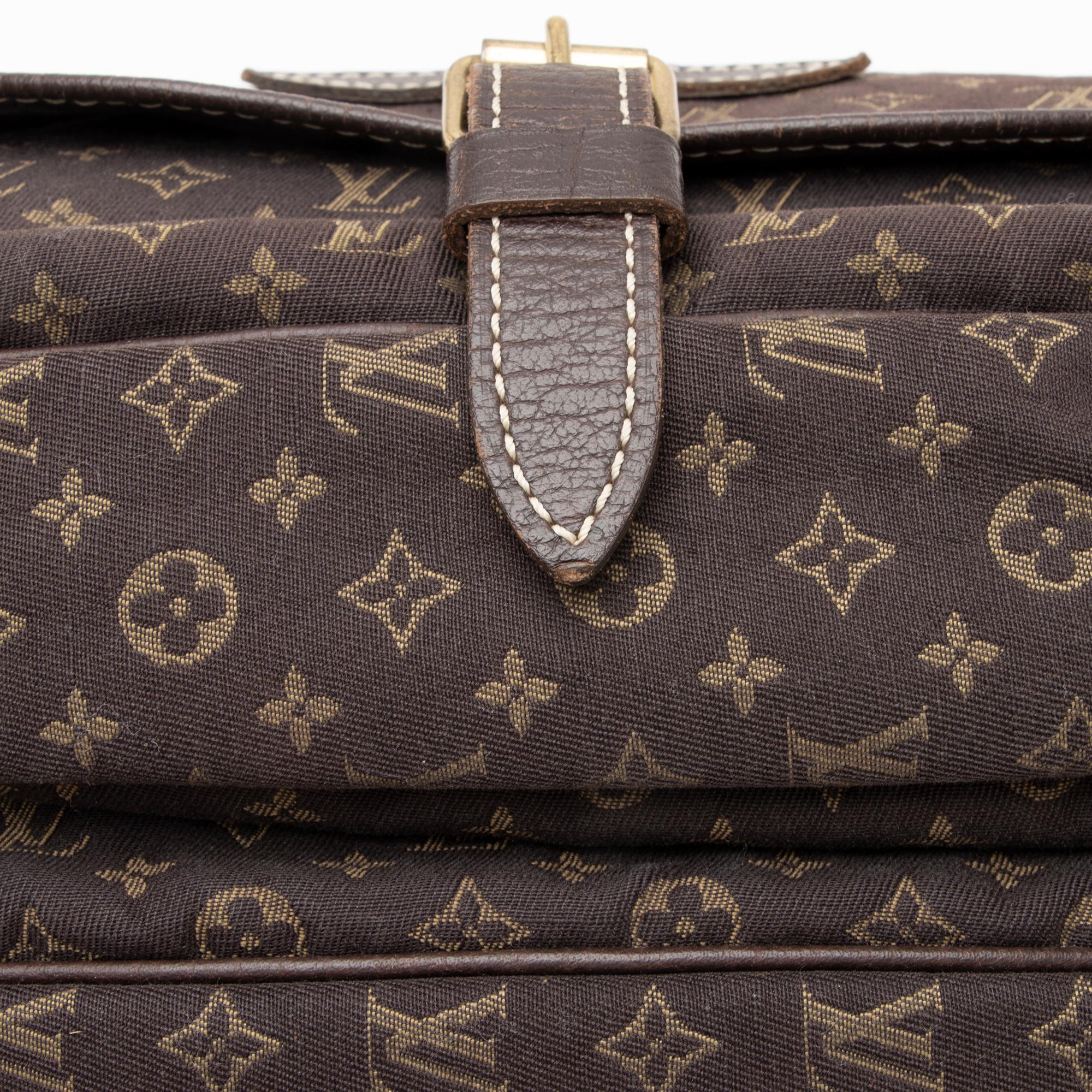 Louis Vuitton Monogram Mini Lin Saumur 30 Messenger Bag (SHF-S99Fys)