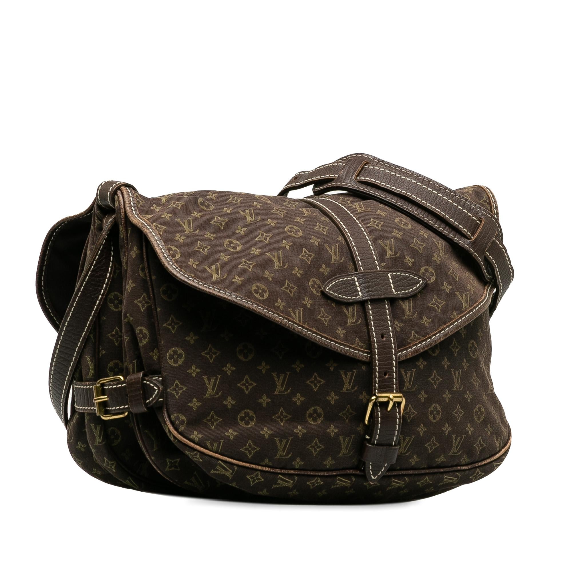 Louis Vuitton Monogram Mini Lin Saumur 30 (SHG-QMfL6Q)