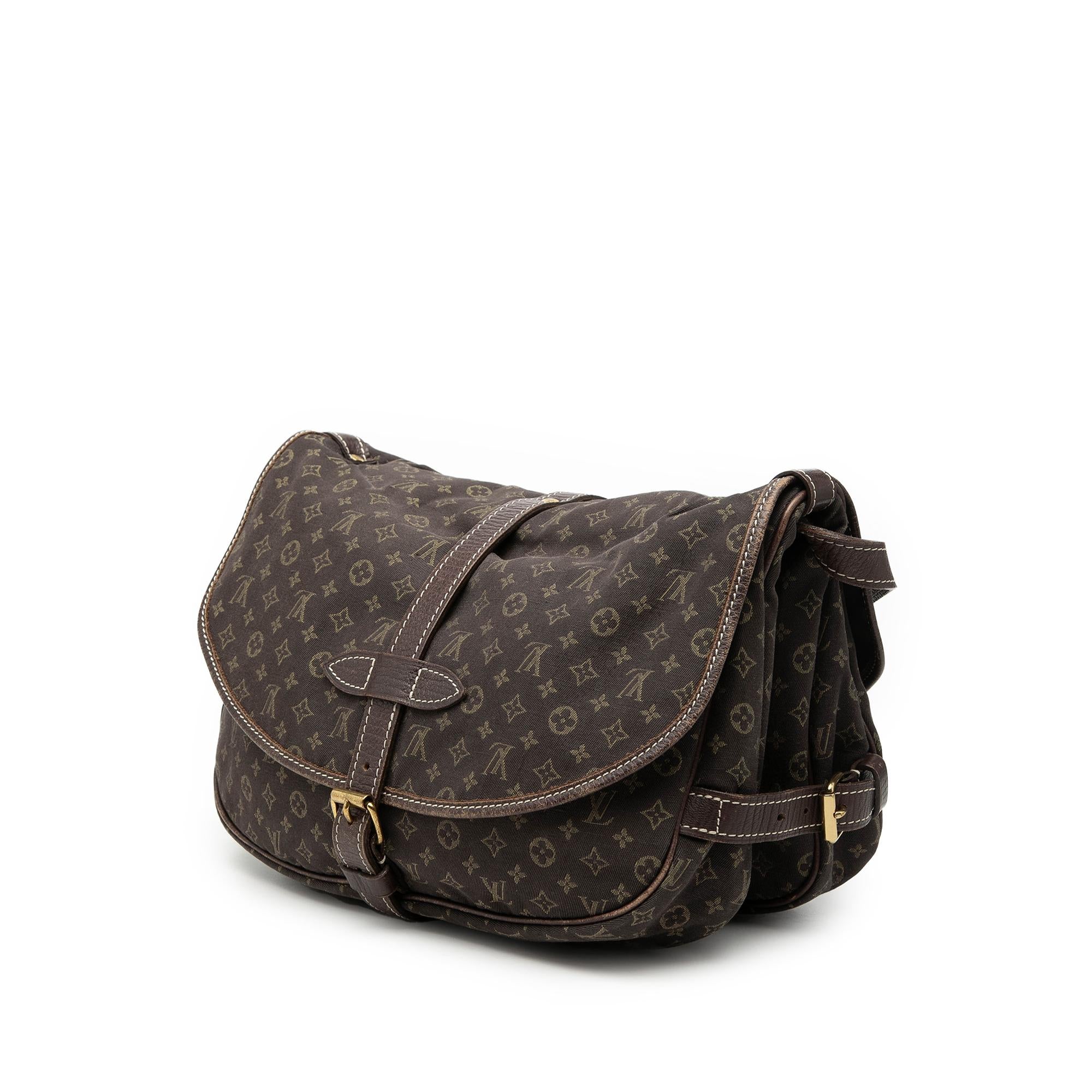 Louis Vuitton Monogram Mini Lin Saumur 30