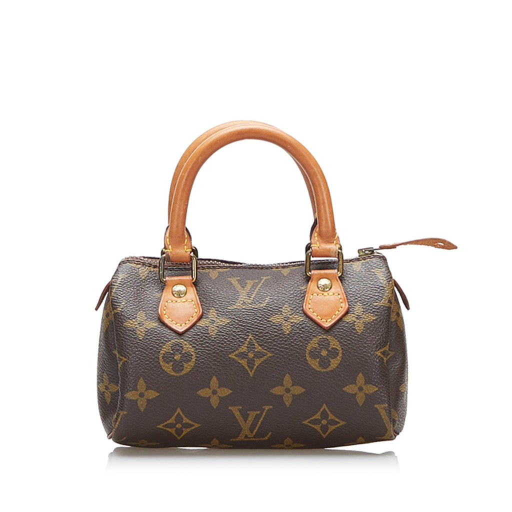Louis Vuitton, Bags, Authentic Louis Vuitton Monogram Speedy25 Mini  Duffle Bag Hand Bag Brown