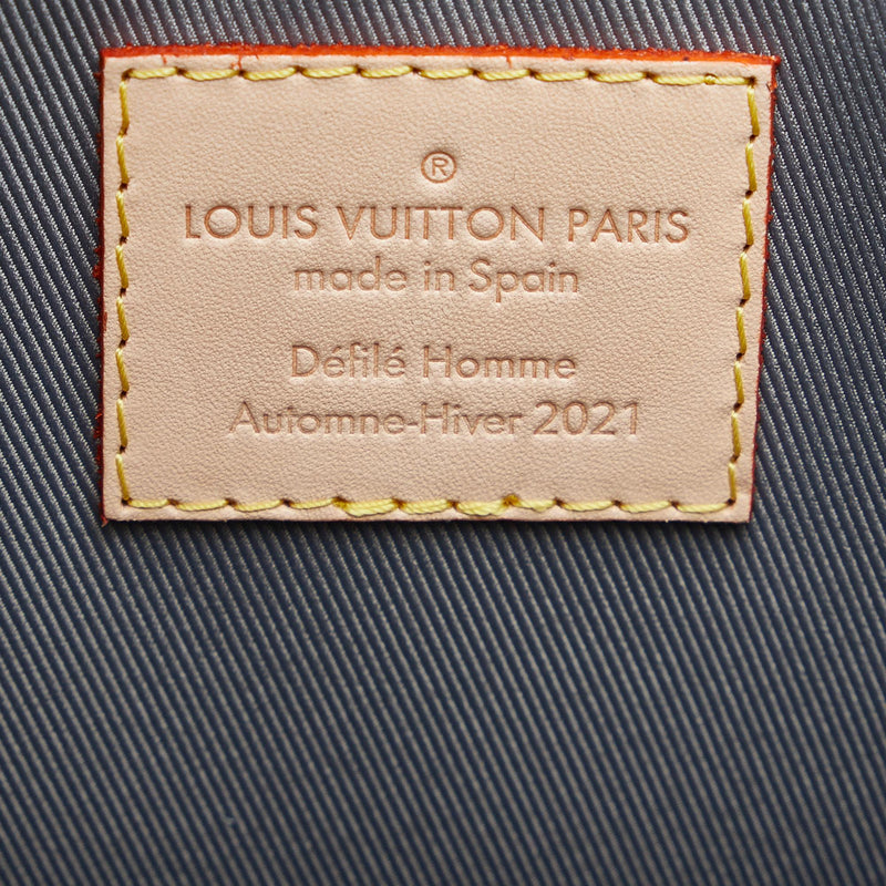 LOUIS VUITTON Monogram Miroir Sac Plat Hand Bag Silver M45884 LV Auth yk5783