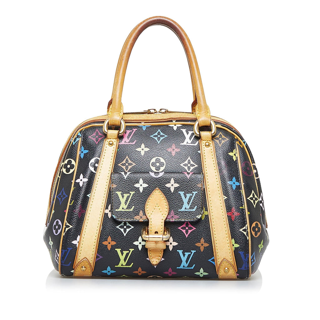 Louis Vuitton Black Monogram Multicolore Eliza Bag .  Luxury