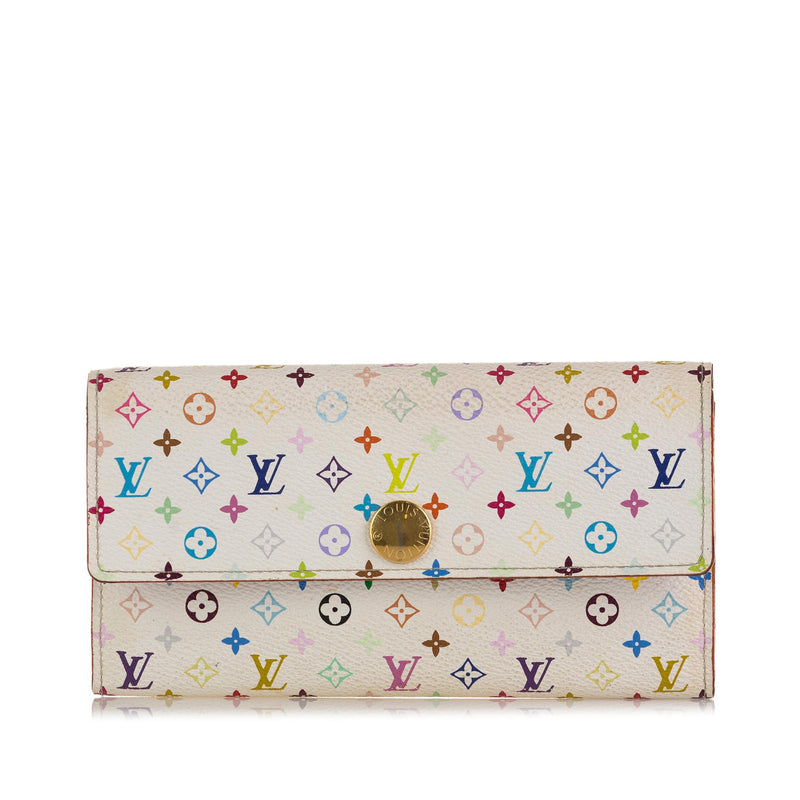 Louis Vuitton Monogram Multicolore Sarah Long Wallet (SHG-y6ePuJ