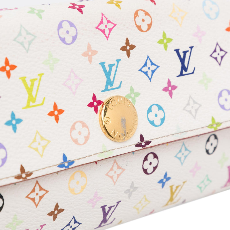 Louis Vuitton Monogram Multicolore Sarah Long Wallet (SHG-y6ePuJ) – LuxeDH