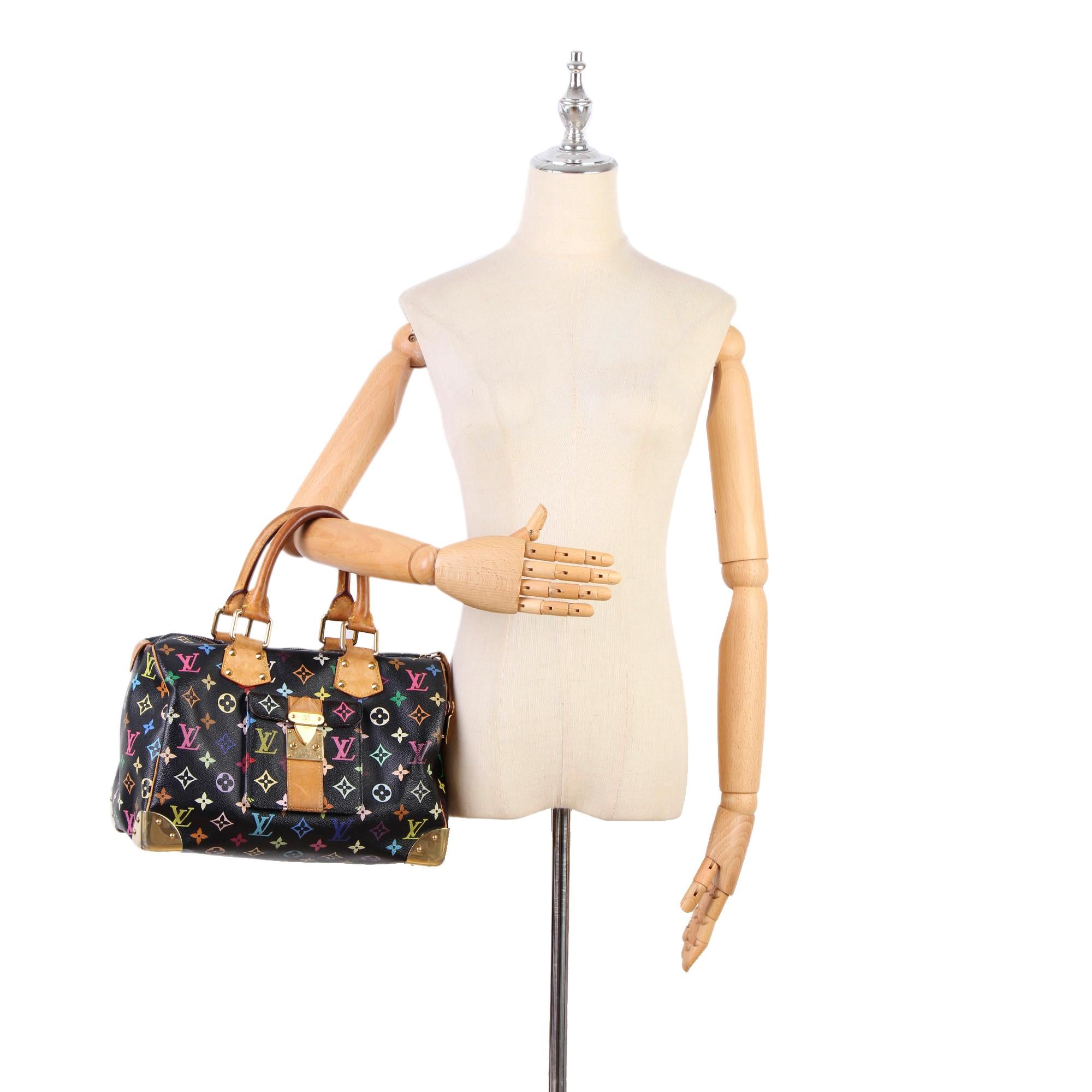Louis Vuitton Monogram Multicolore Speedy 30 (SHG-8FVRGU)