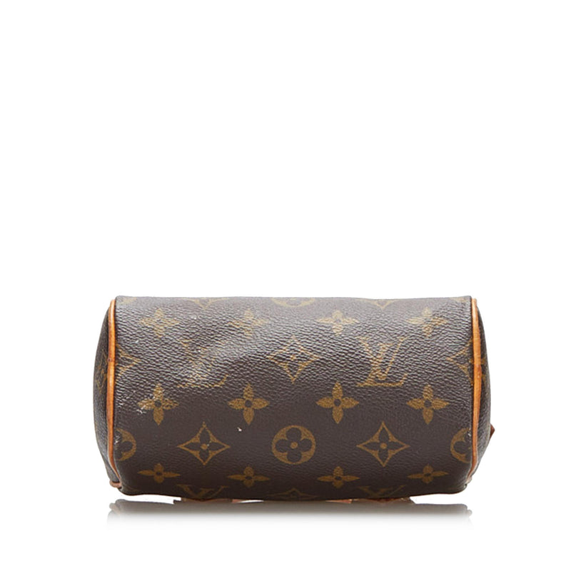 Pre-owned Louis Vuitton Nano Speedy / Mini Hl Patent Leather Mini Bag In  Brown
