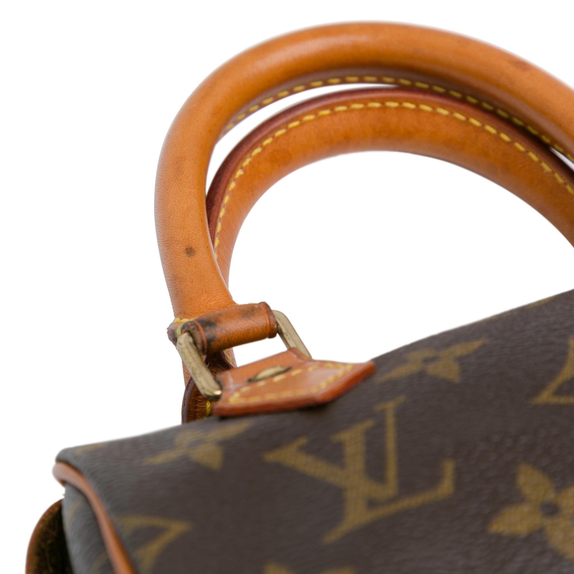 Louis Vuitton Monogram Nano Speedy Bandouliere (SHG-4W8Een)