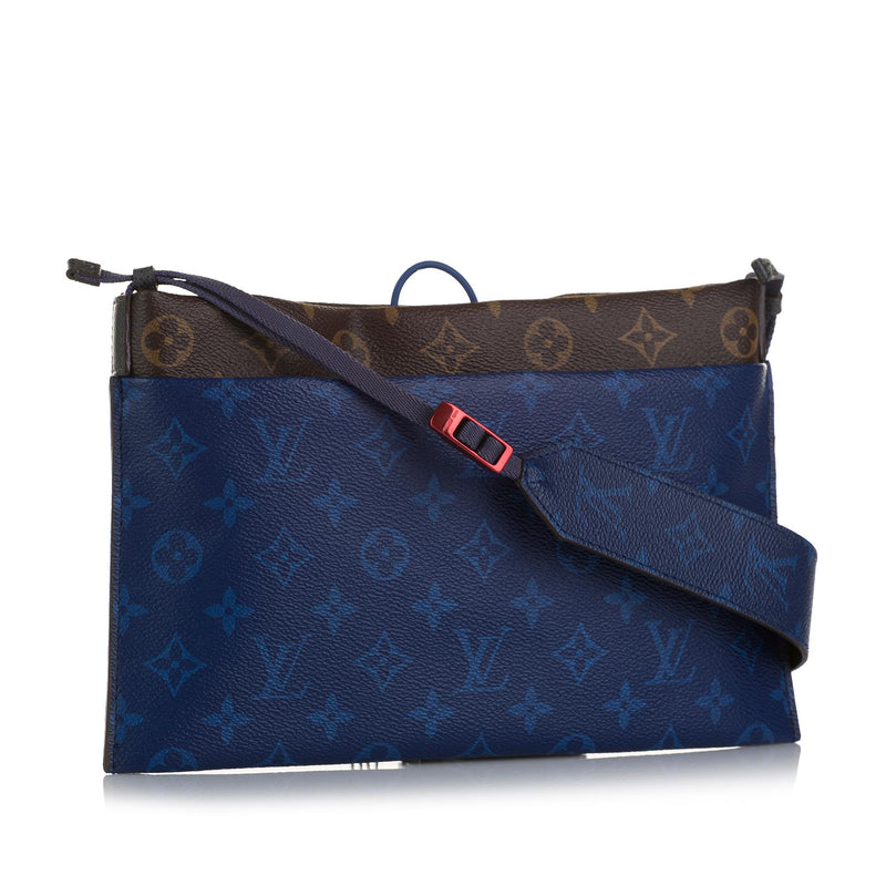 Louis Vuitton Monogram Small Outdoor Pouch Pacific Blue
