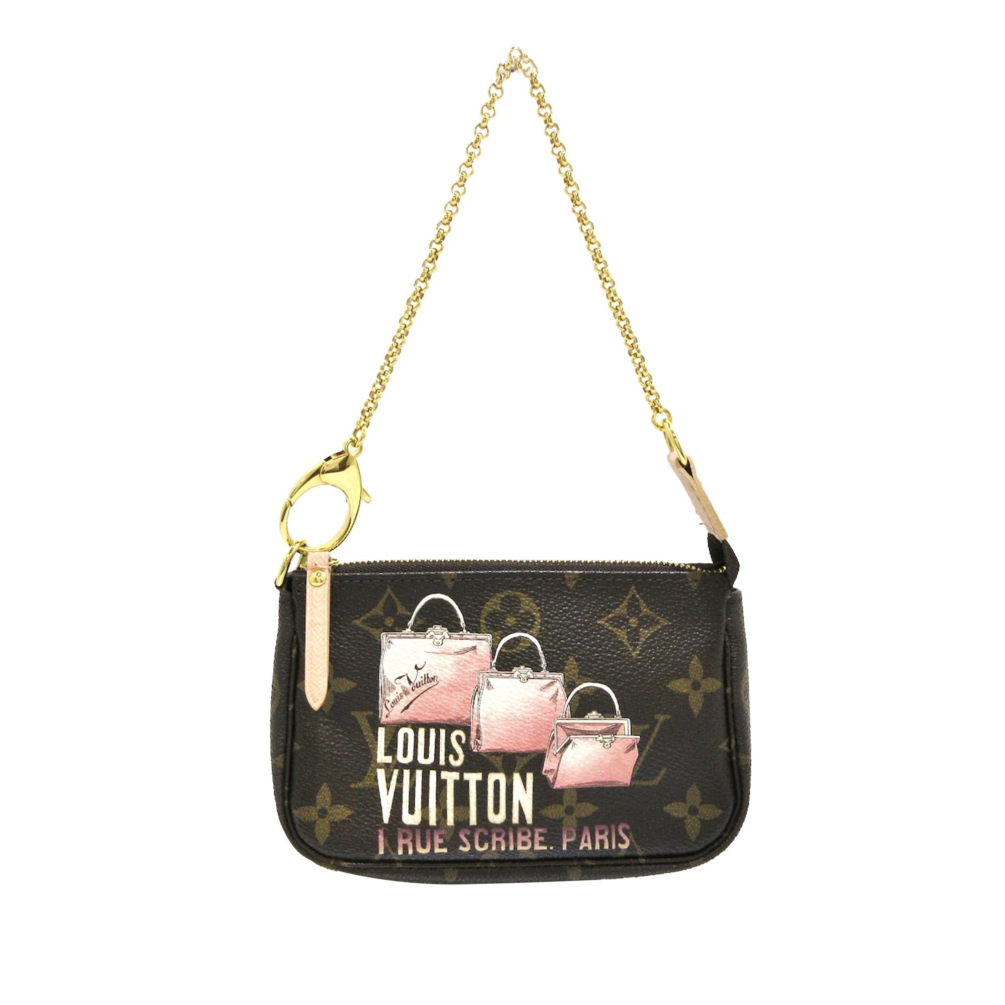Louis Vuitton Monogram Patch Mini Pochette Accessoires (SHG-67gW7i)