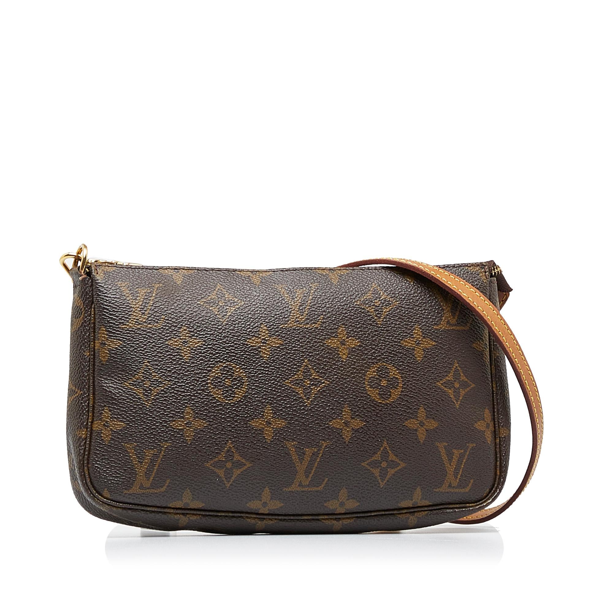 Louis Vuitton Monogram Pochette Accessoires Long Strap (SHG-B9aby9)