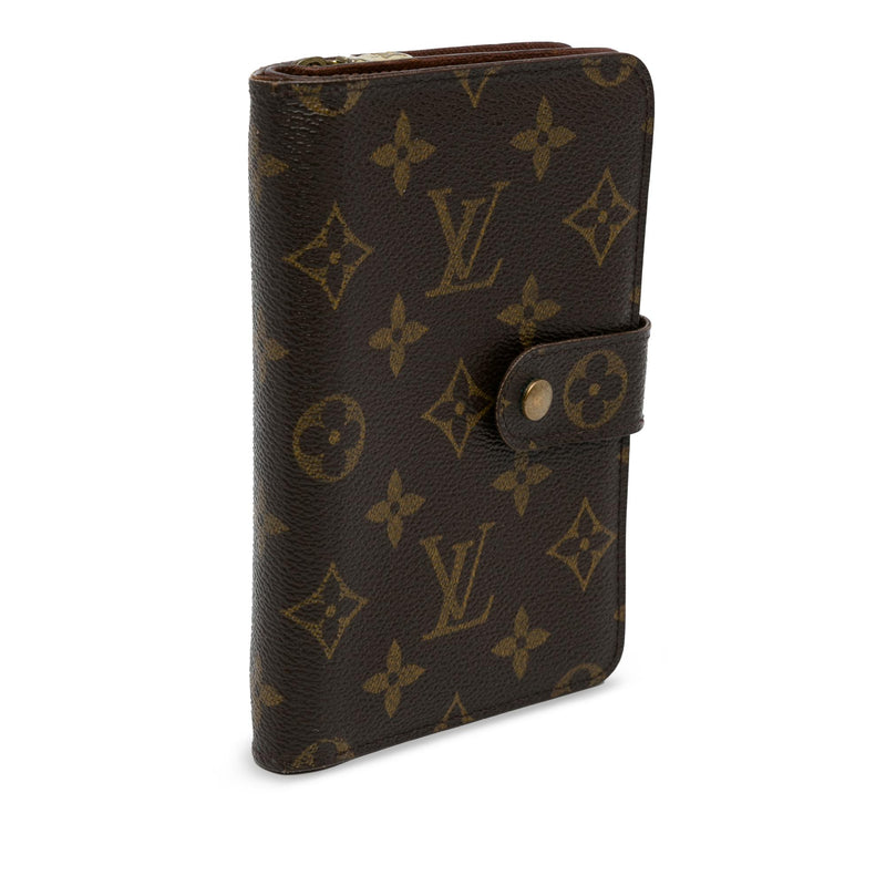 Louis Vuitton Monogram Porte-Papier Zipped Wallet (SHG-rAxB9a)