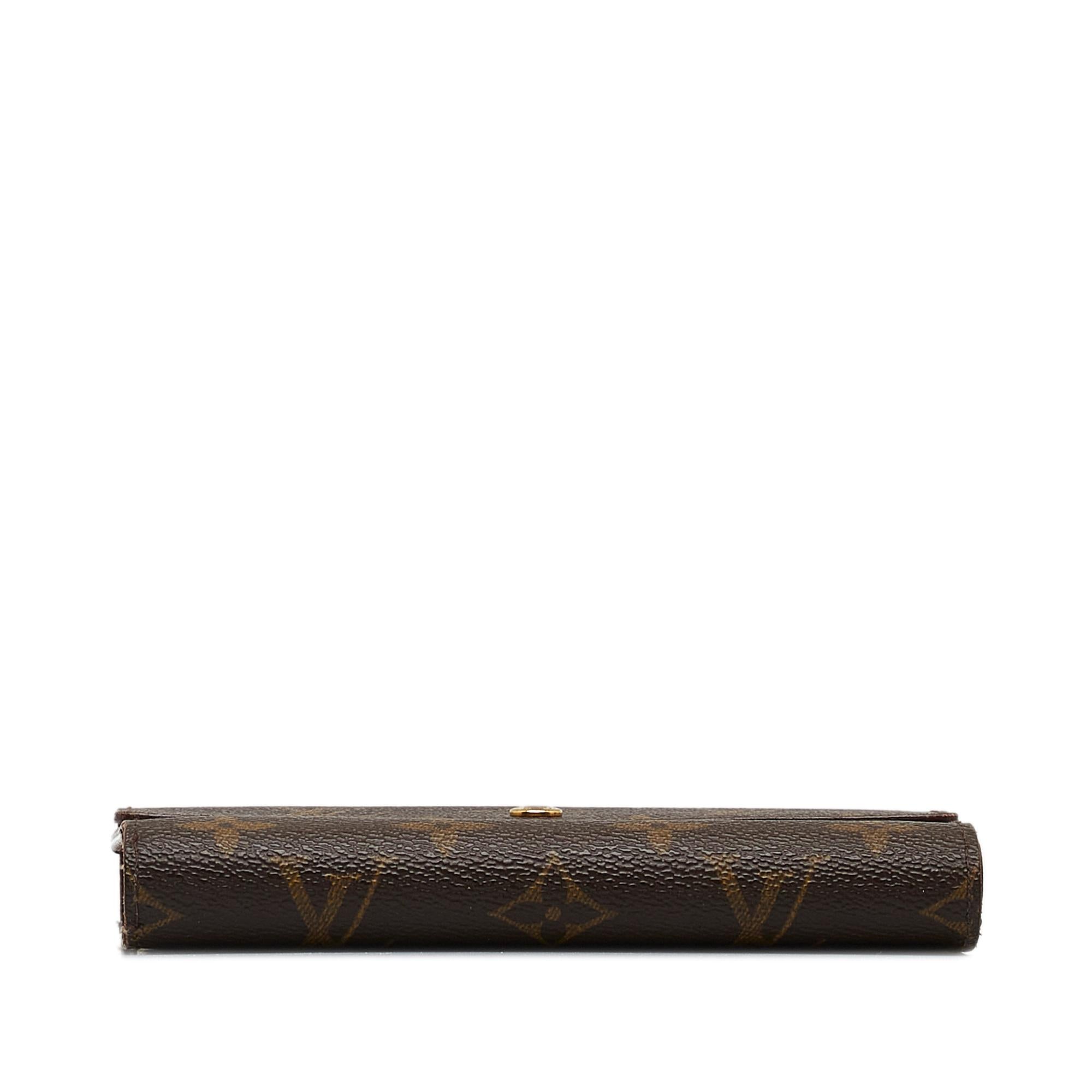 Louis Vuitton Monogram Porte Tresor Etui Papier Wallet (SHG-eiwBJb)
