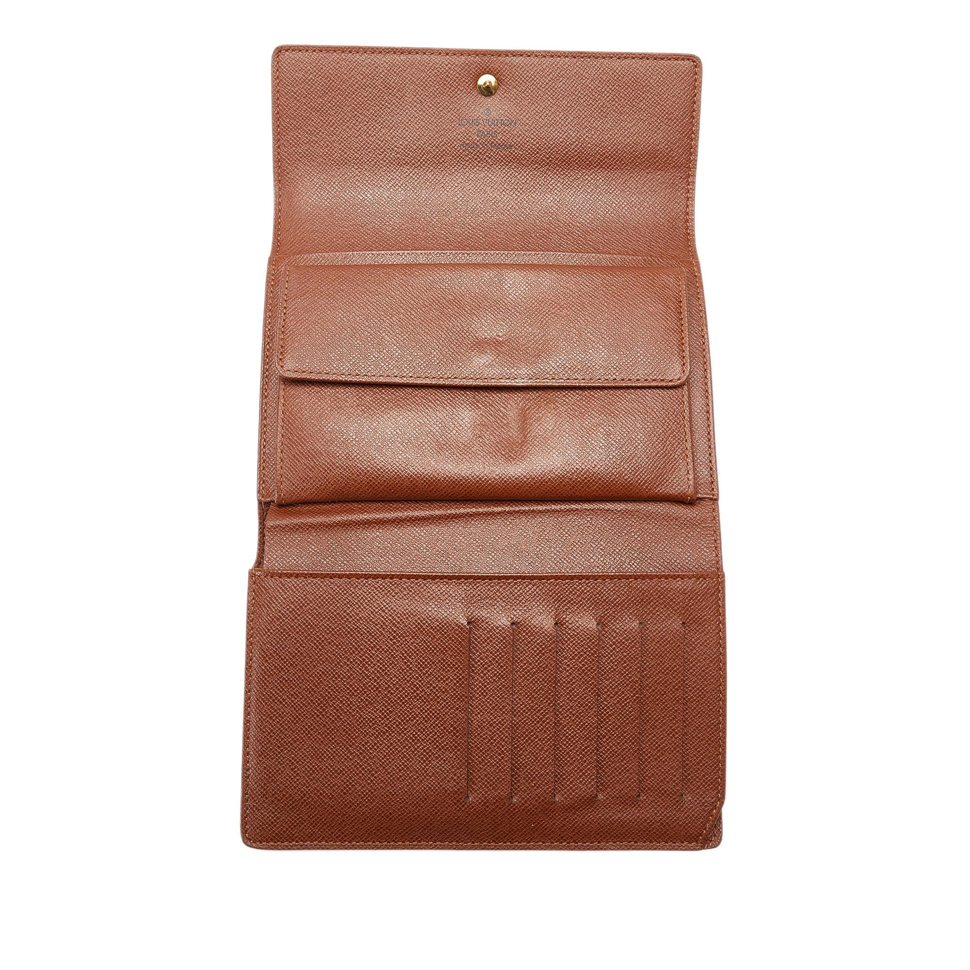 Louis Vuitton Monogram Porte Tresor Etui Papier Wallet (SHG-eiwBJb)