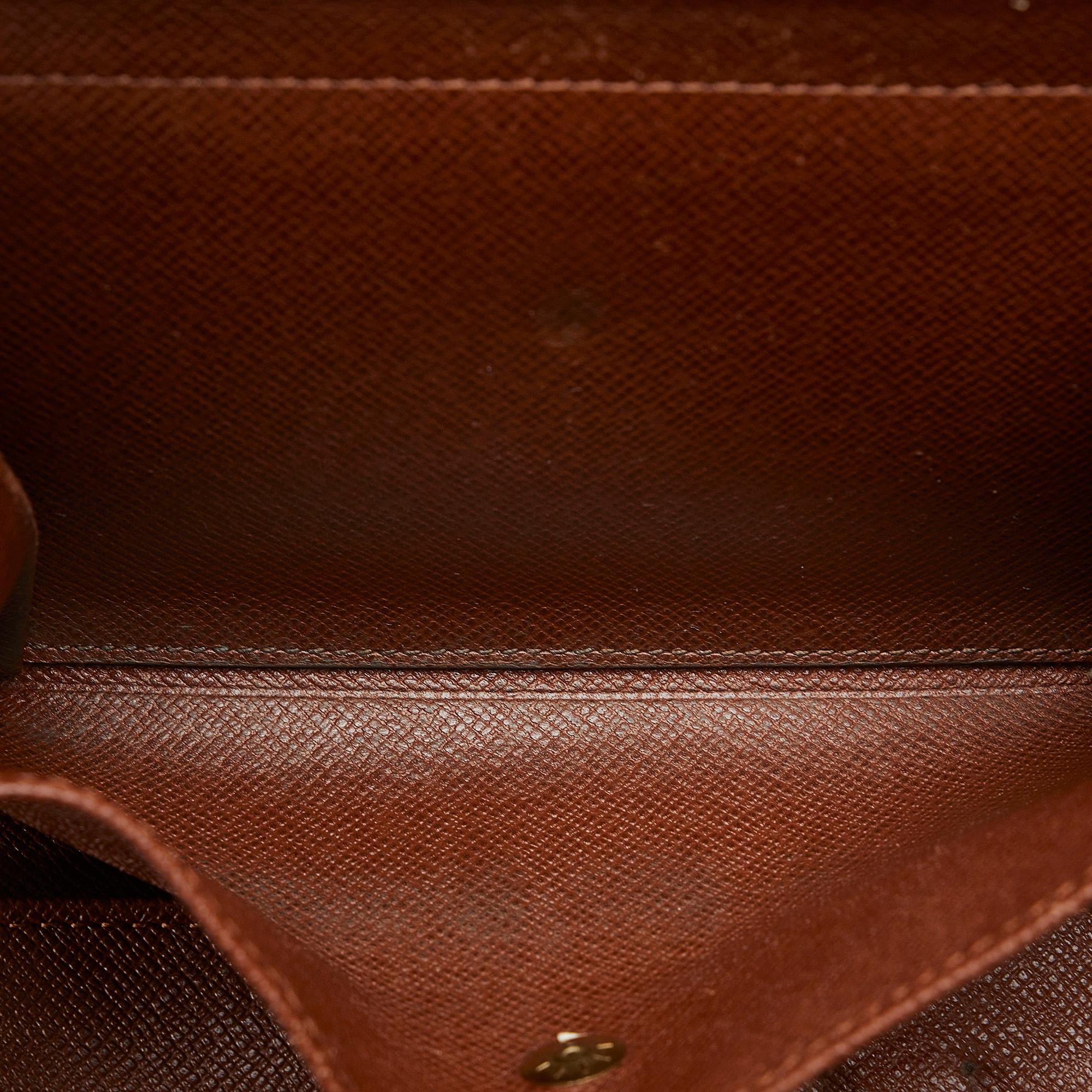 Louis Vuitton Monogram Porte Tresor Etui Papier Wallet (SHG-eiwBJb)