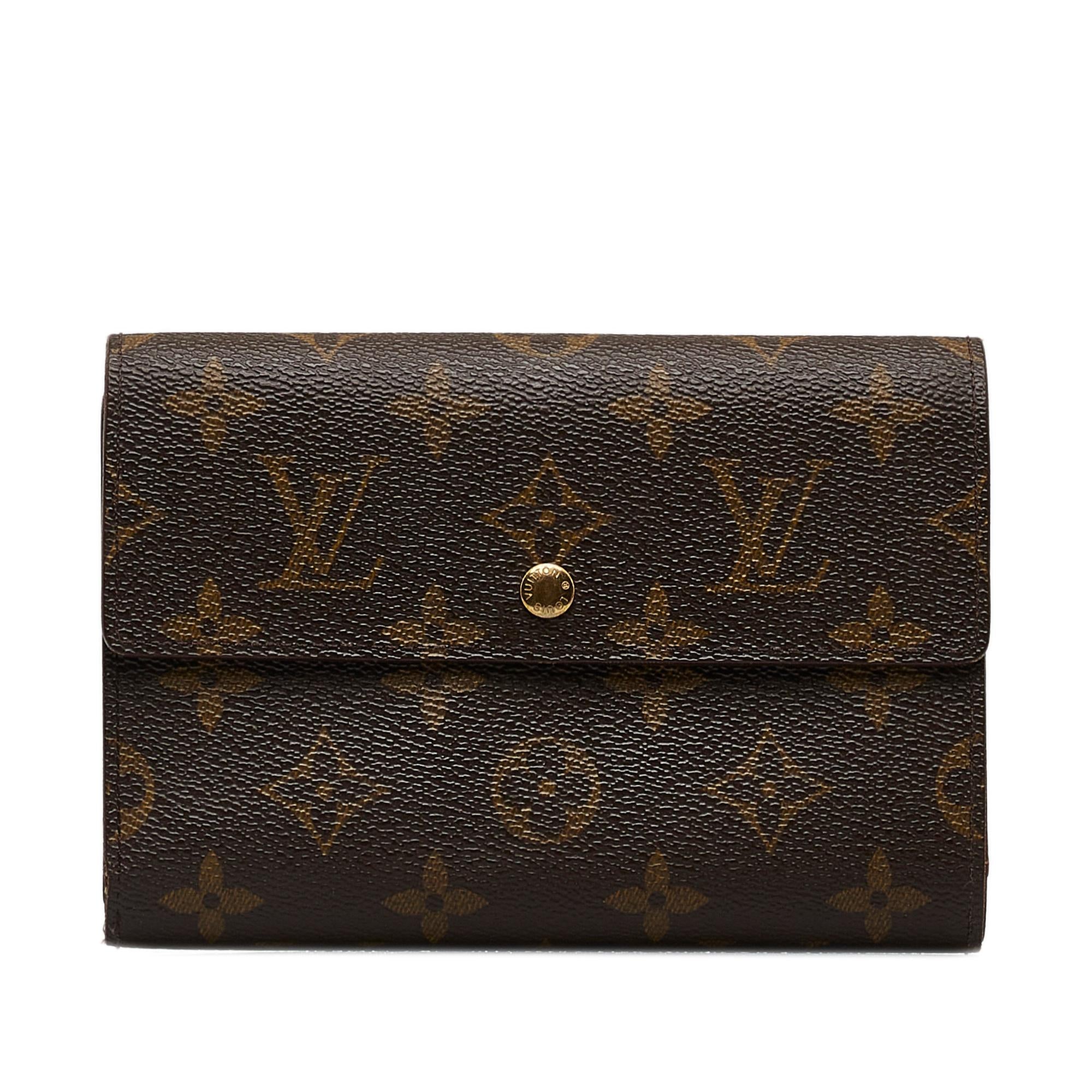 Louis Vuitton Monogram Porte Tresor Etui Papier Wallet (SHG-eiwBJb)