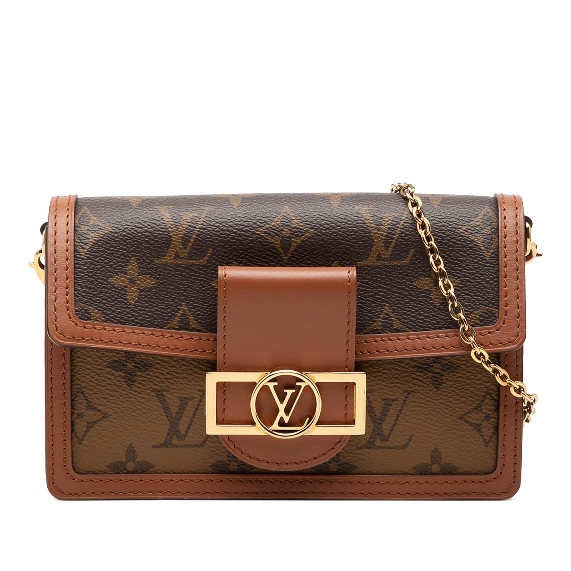 Louis Vuitton Monogram Reverse Dauphine Wallet on Chain