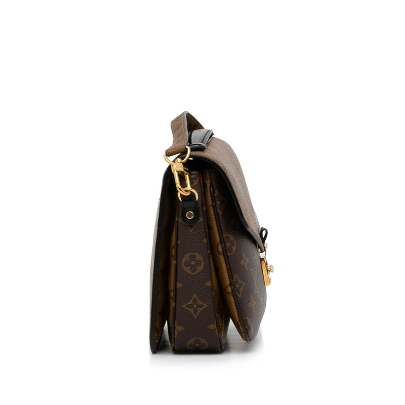 Louis Vuitton Monogram Reverse Pochette Metis - Brown Shoulder