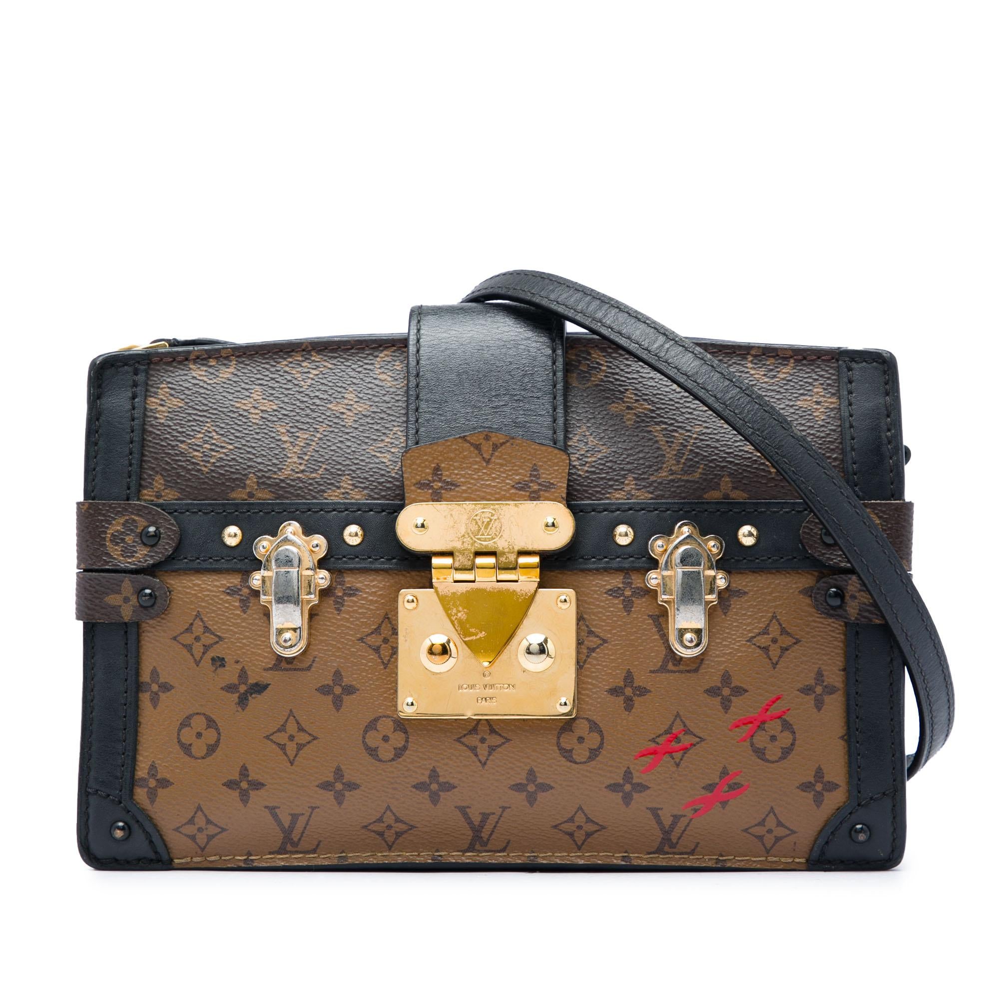 Louis Vuitton Monogram Reverse Trunk Clutch