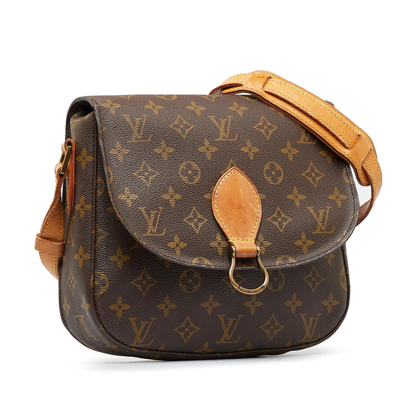 Louis Vuitton Monogram Saint Cloud GM Crossbody Flap Bag Leather