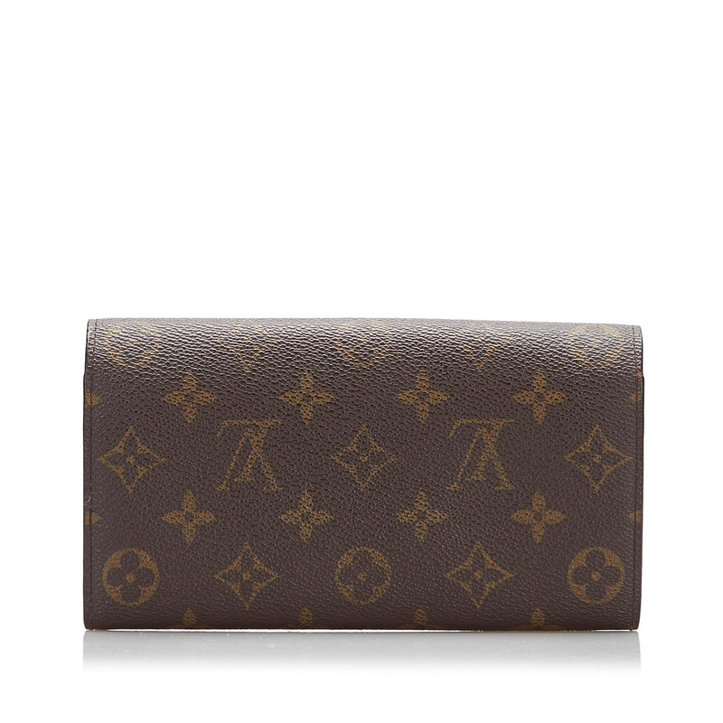 Louis Vuitton Monogram Sarah Long Wallet (SHG-tGbfVz)